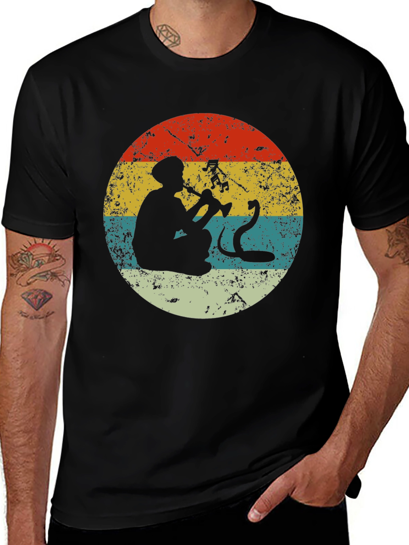 Retro Snake Charmer Graphic Tee