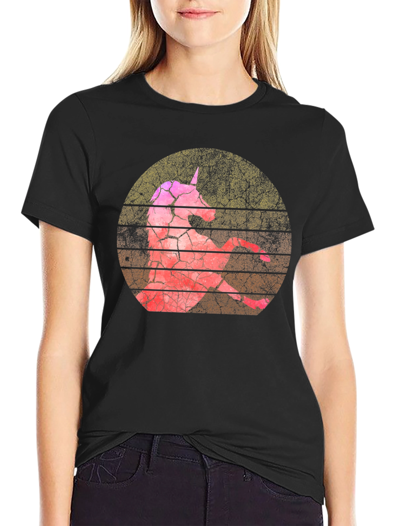 Retro Unicorn Graphic T-Shirt