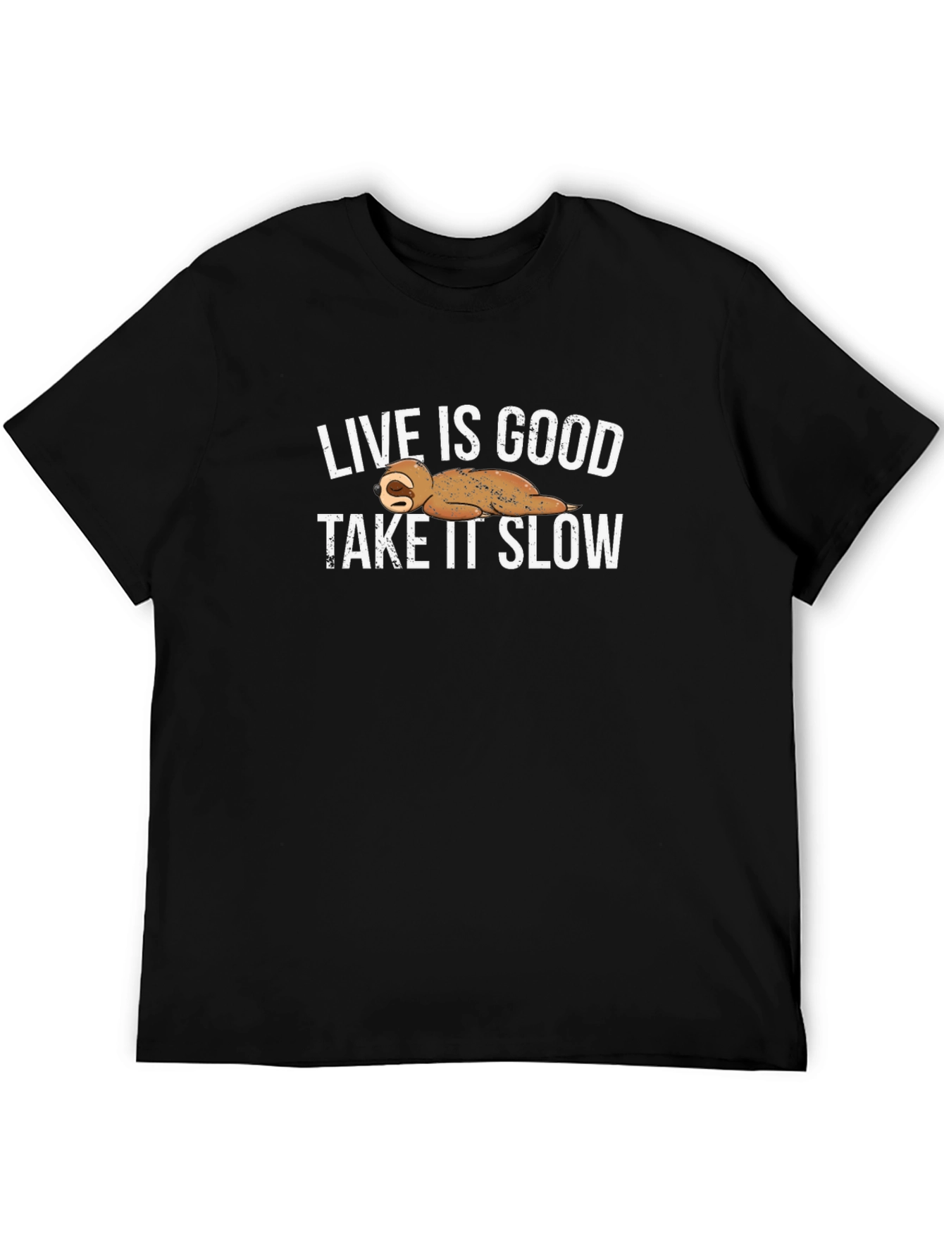Live Is Good Take It Slow Sloth Graphic Tee