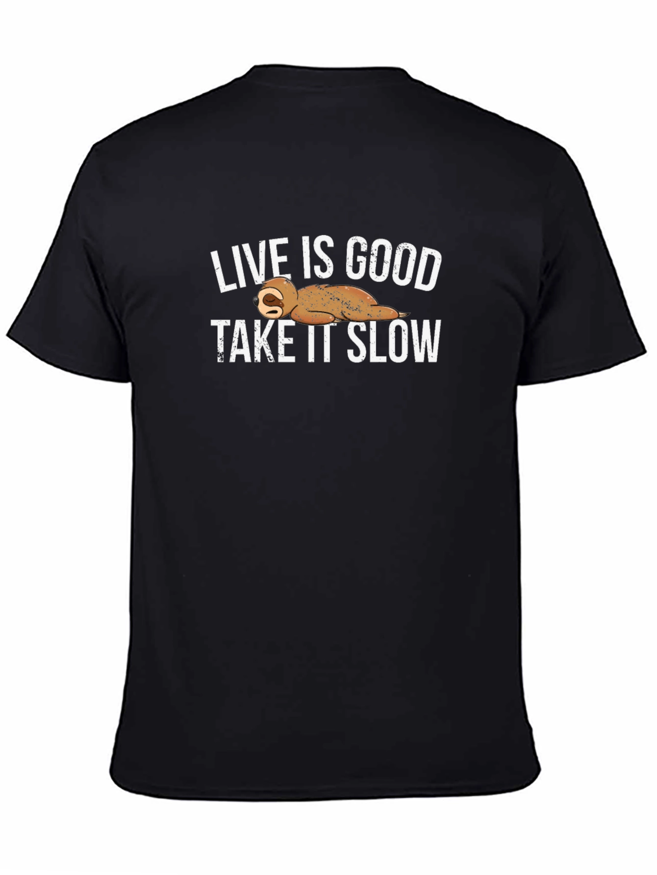 Live Is Good Take It Slow Sloth Graphic Tee