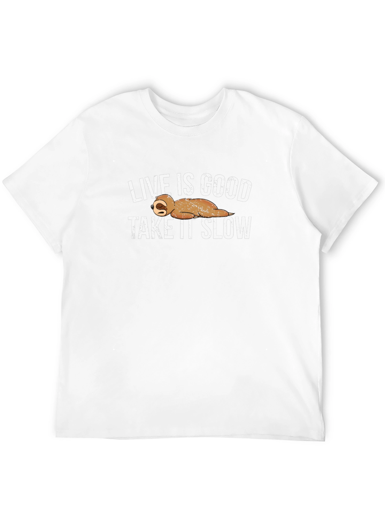 Live Is Good Take It Slow Sloth Graphic Tee