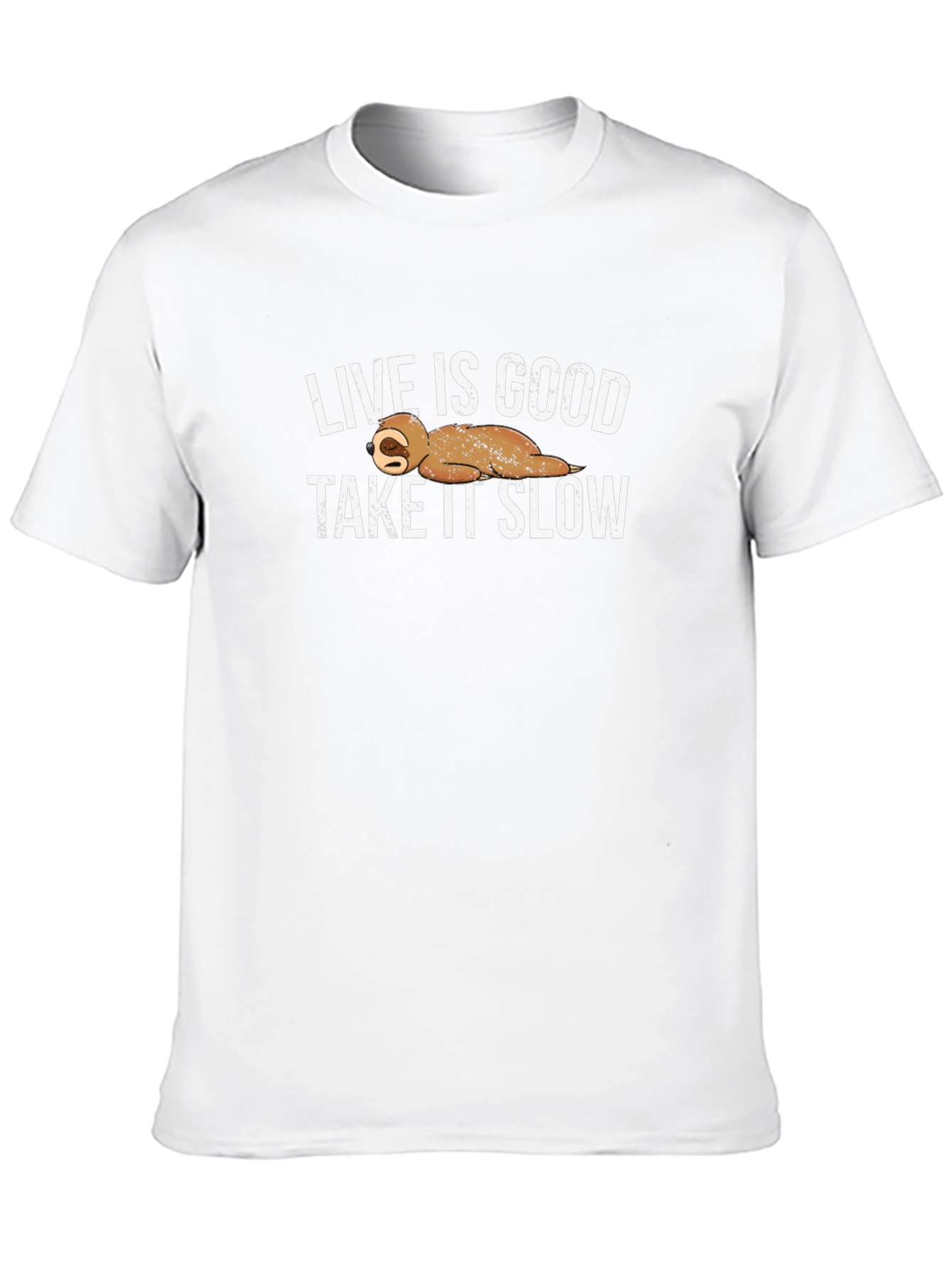 Live Is Good Take It Slow Sloth Graphic Tee