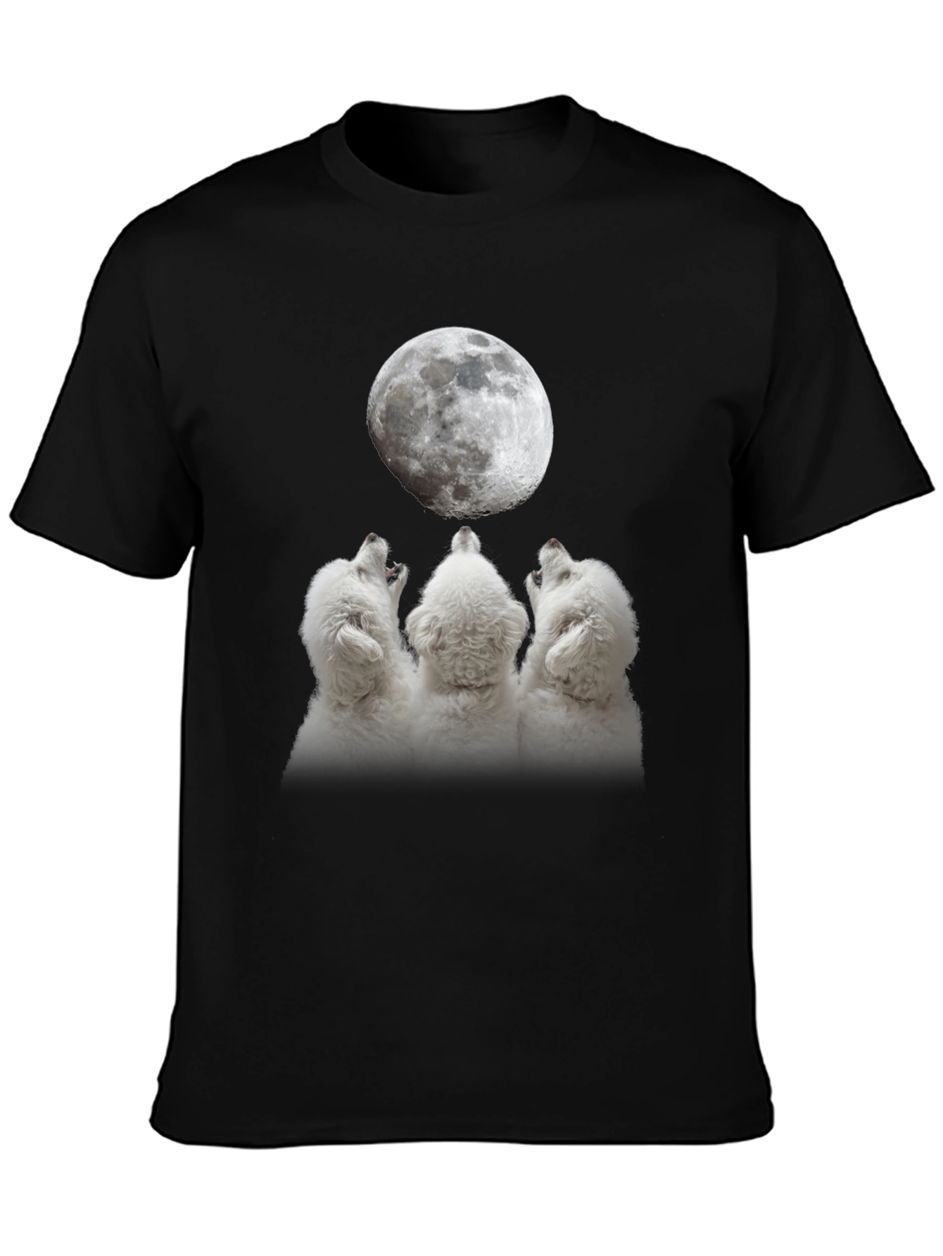 Wolf Howling Moon T-Shirt | Unique Graphic Tee