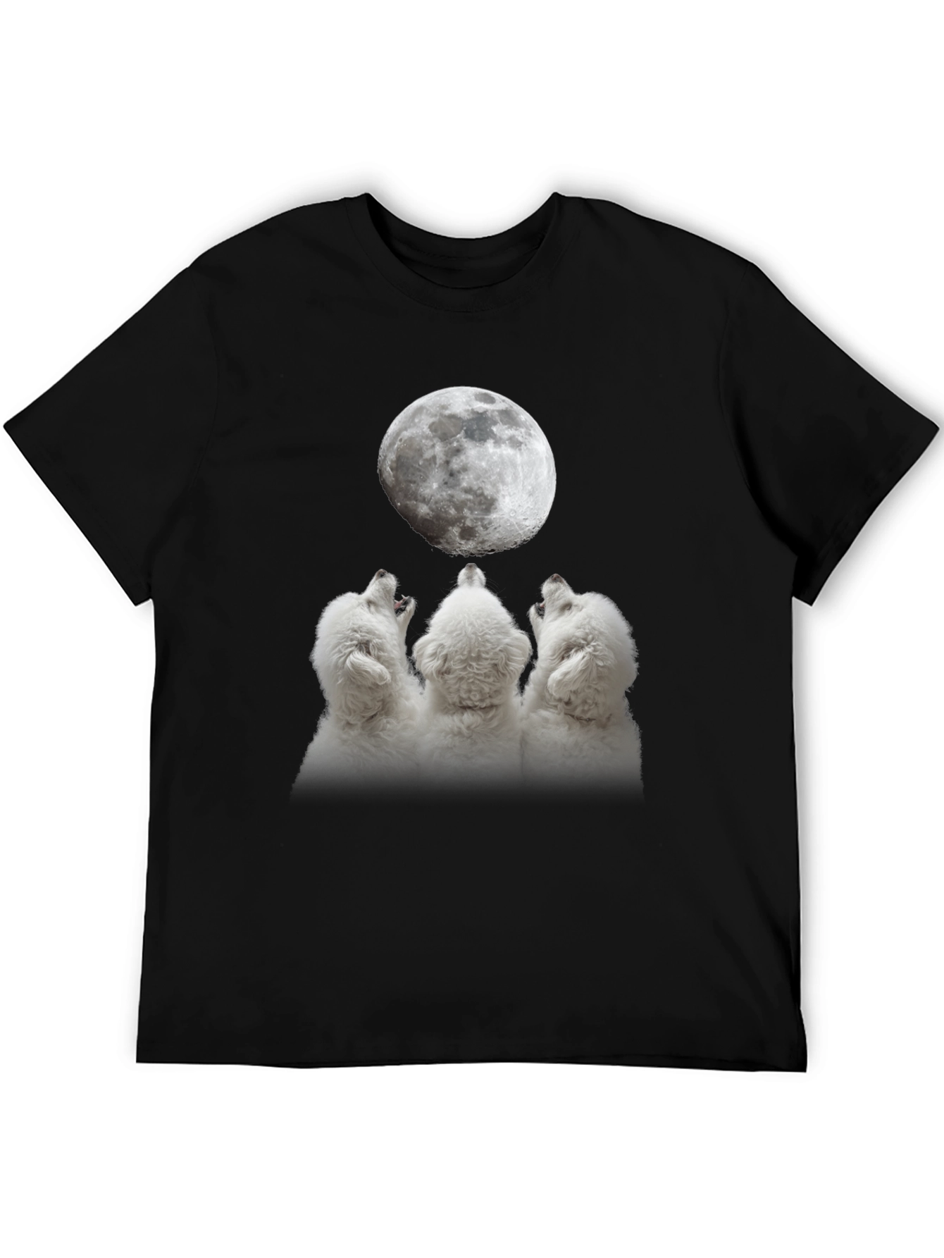Wolf Howling Moon T-Shirt | Unique Graphic Tee