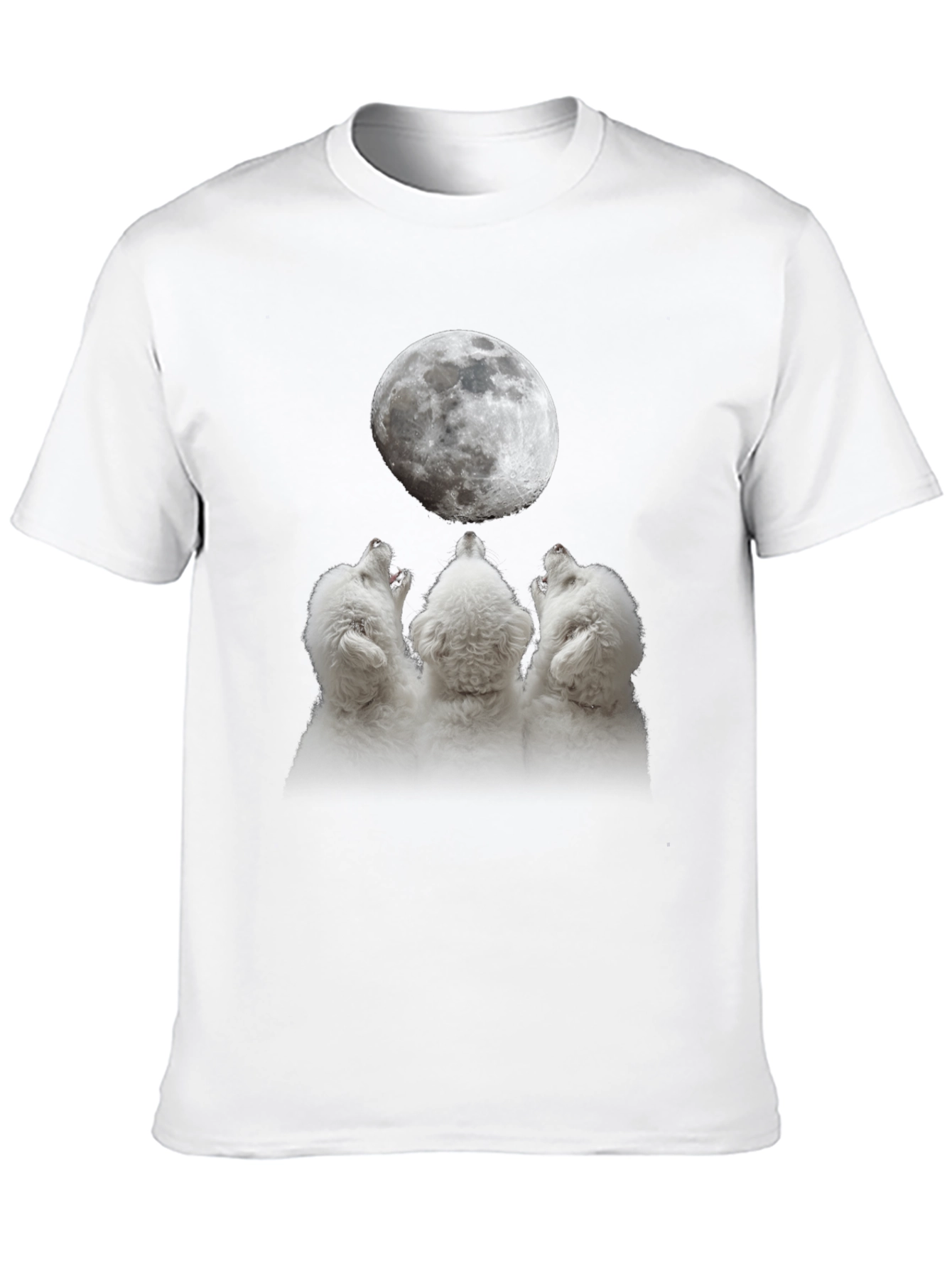 Wolf Howling Moon T-Shirt | Unique Graphic Tee