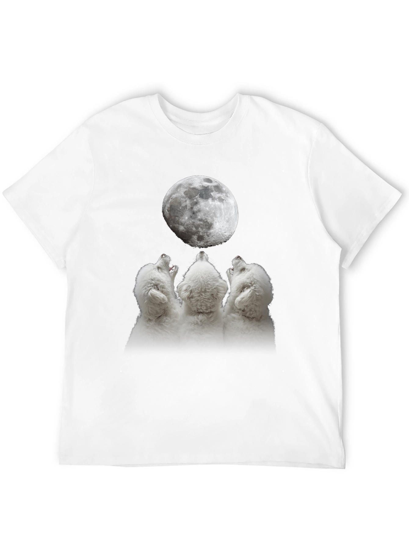 Wolf Howling Moon T-Shirt | Unique Graphic Tee