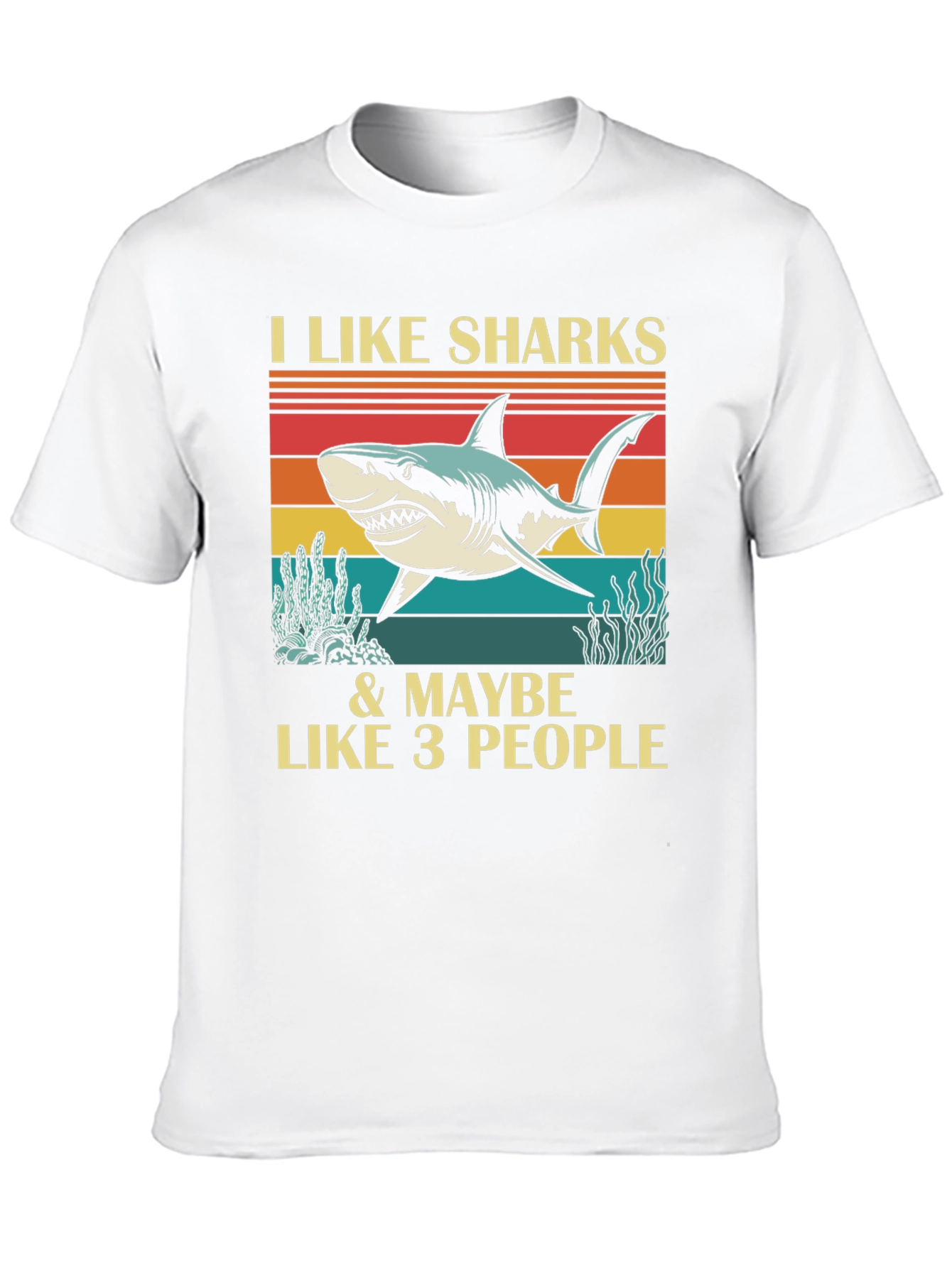 I Like Sharks & Maybe 3 People Graphic Tee