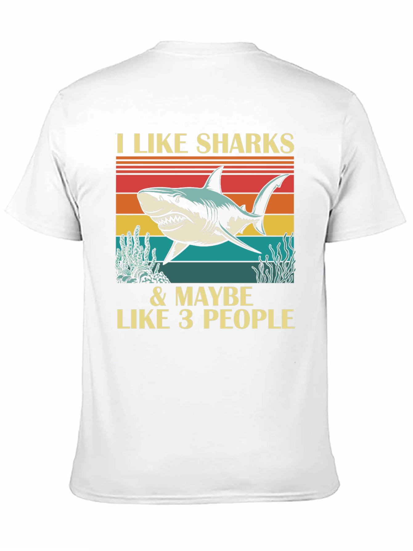 I Like Sharks & Maybe 3 People Graphic Tee