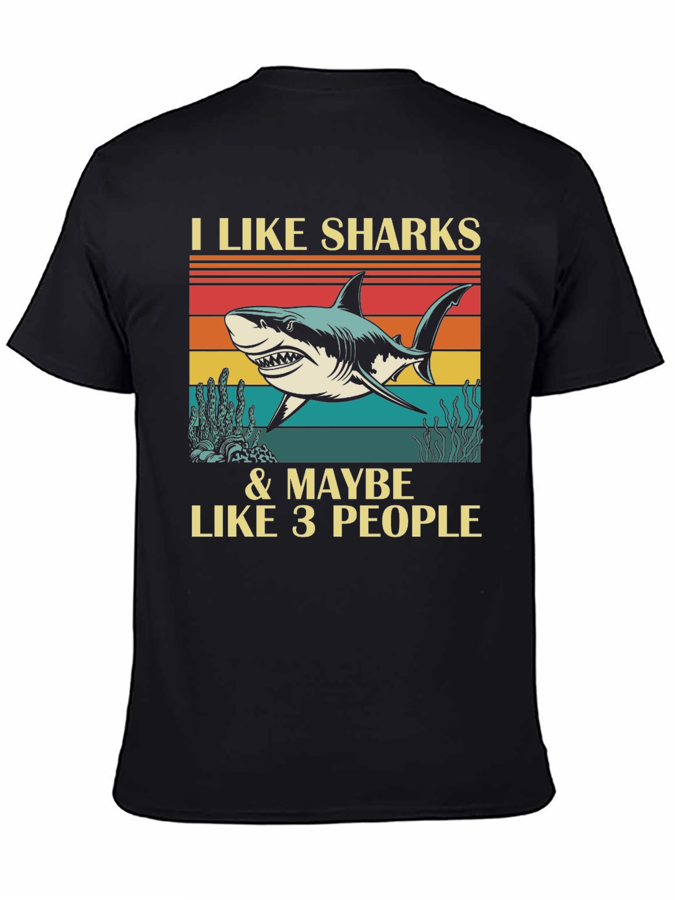 I Like Sharks & Maybe 3 People Graphic Tee