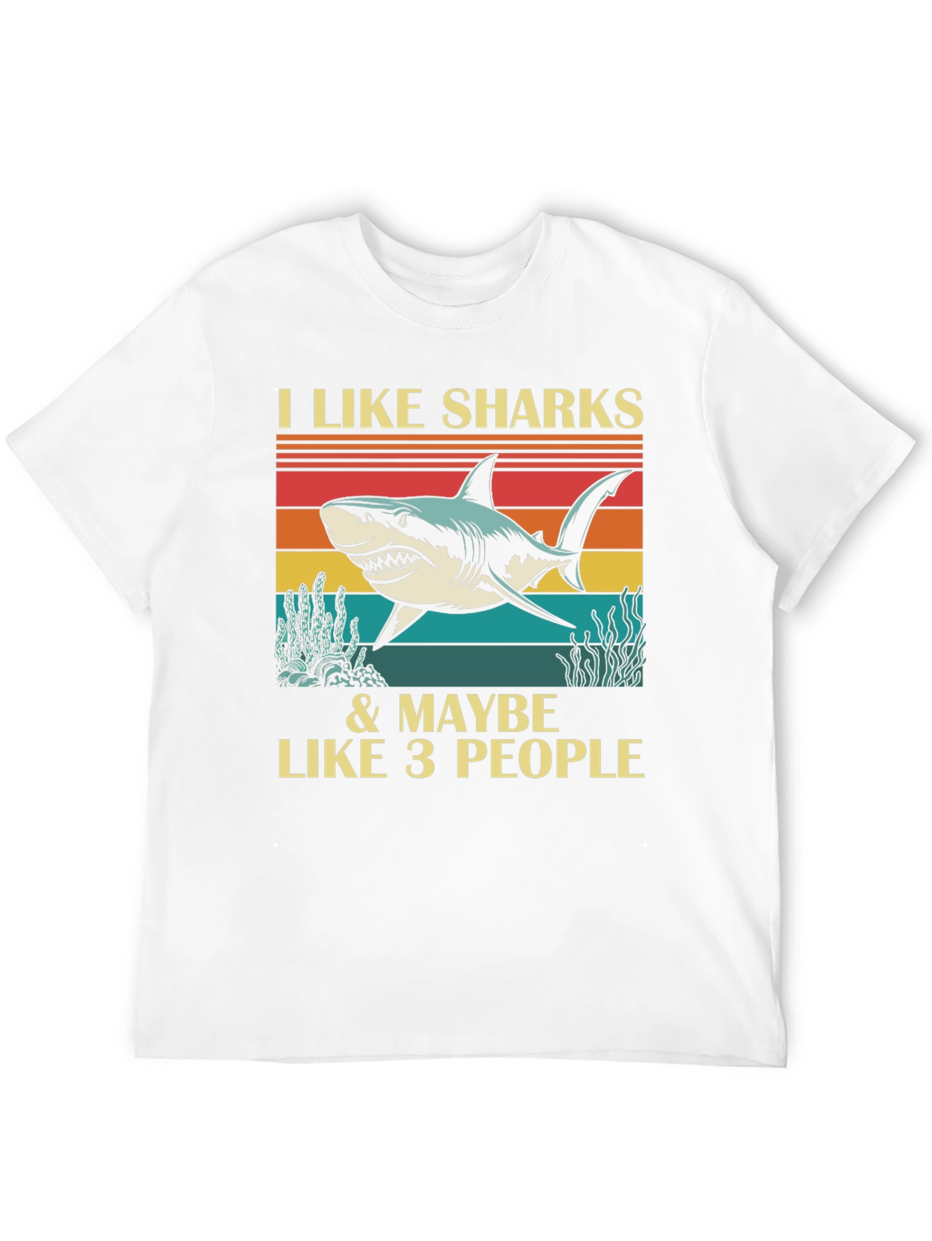I Like Sharks & Maybe 3 People Graphic Tee