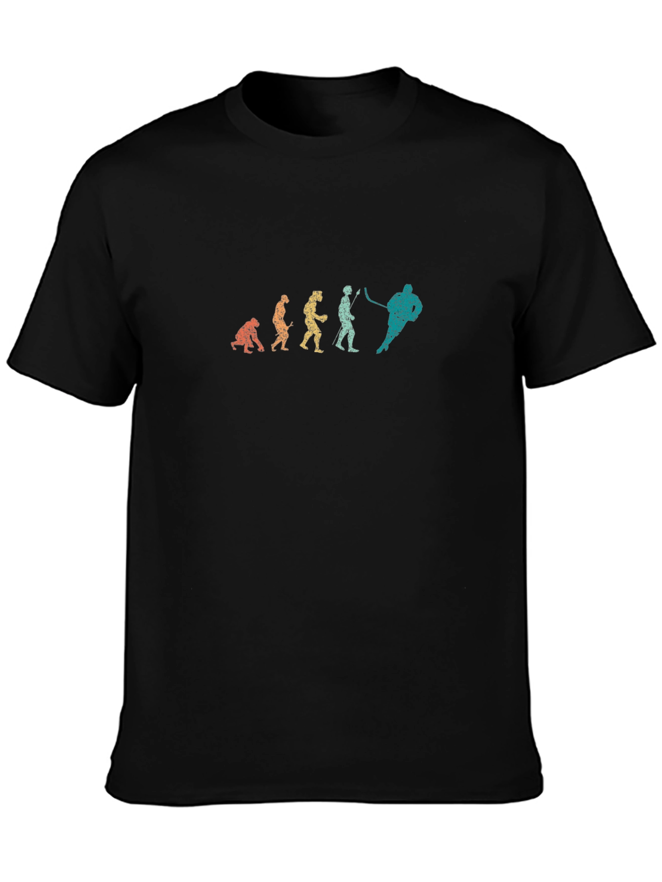 Evolution of Hockey Black T-Shirt