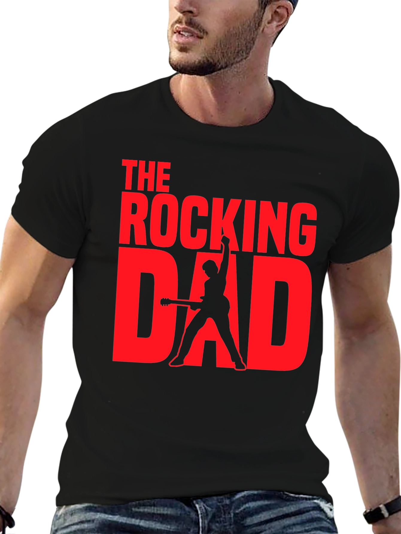 Rocking Dad Graphic Tee - Black