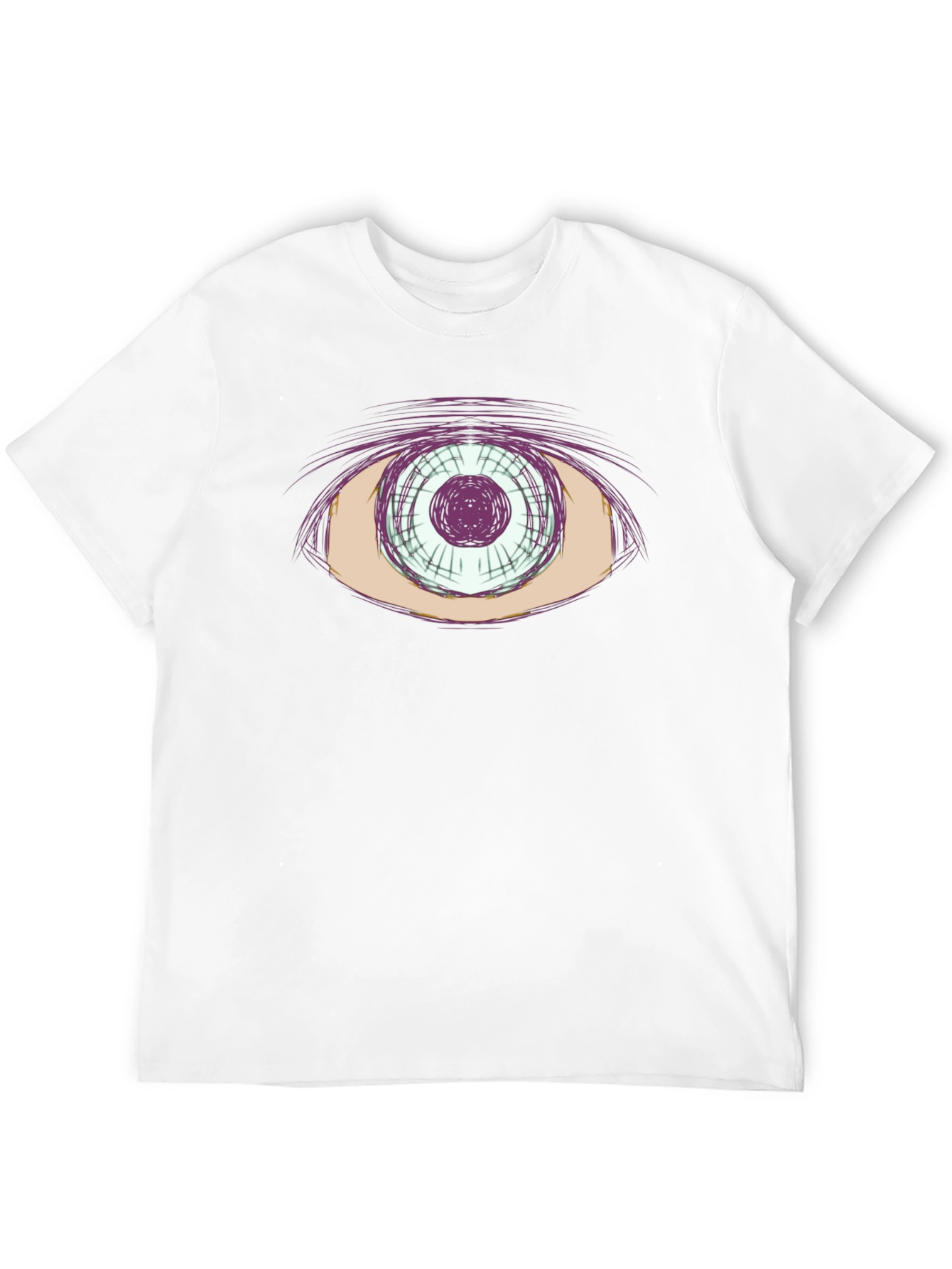 Abstract Eye Graphic Tee - Cool Casual Style