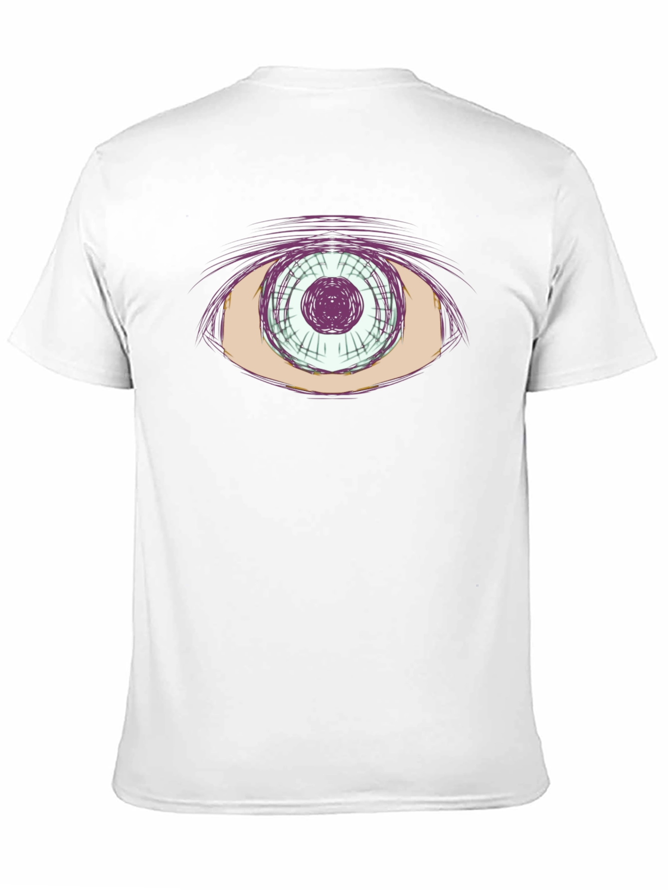 Abstract Eye Graphic Tee - Cool Casual Style