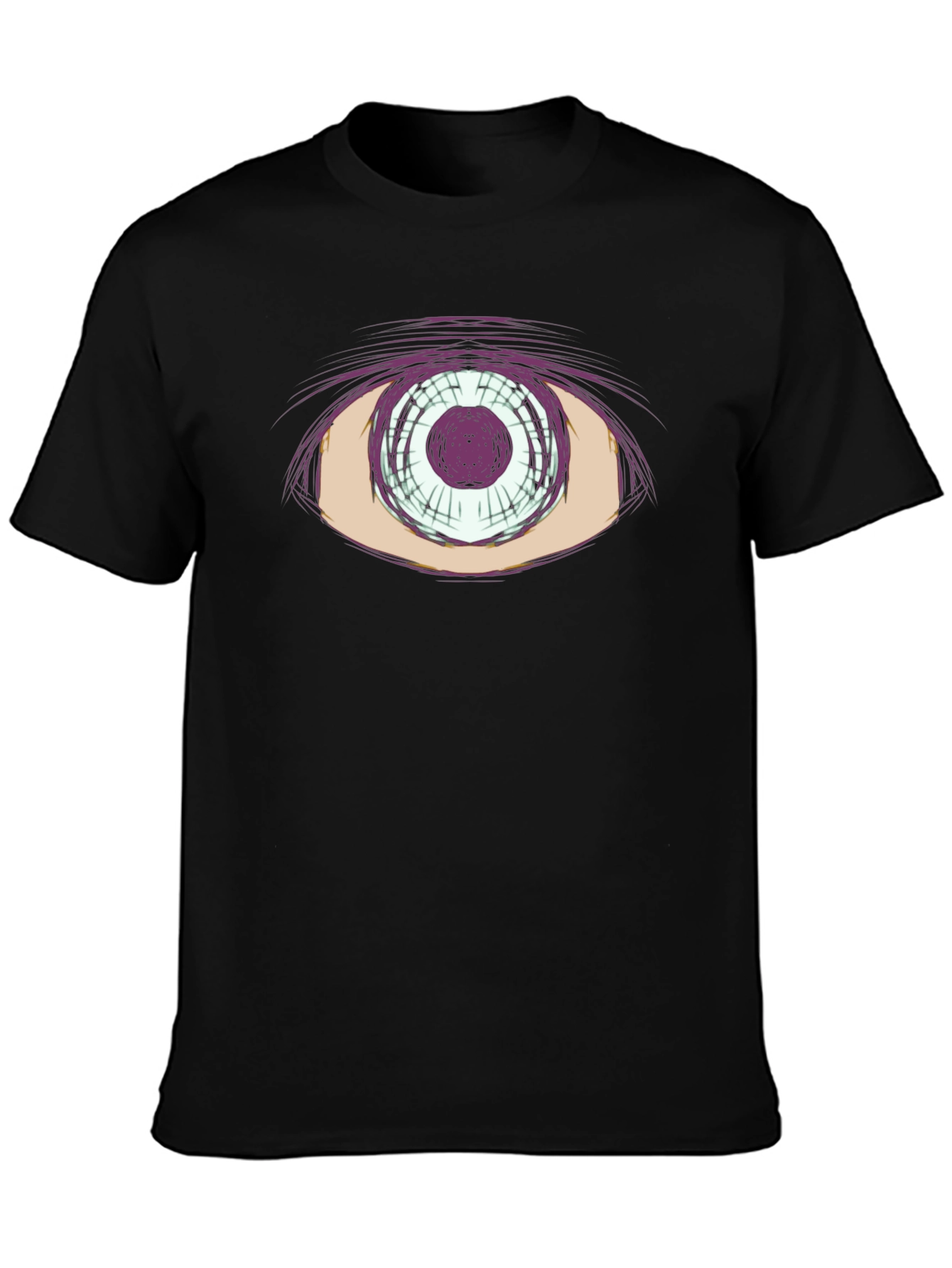 Abstract Eye Graphic Tee - Cool Casual Style