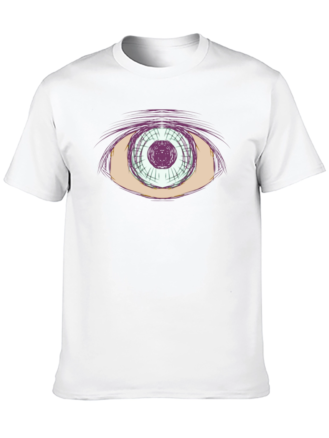 Abstract Eye Graphic Tee - Cool Casual Style