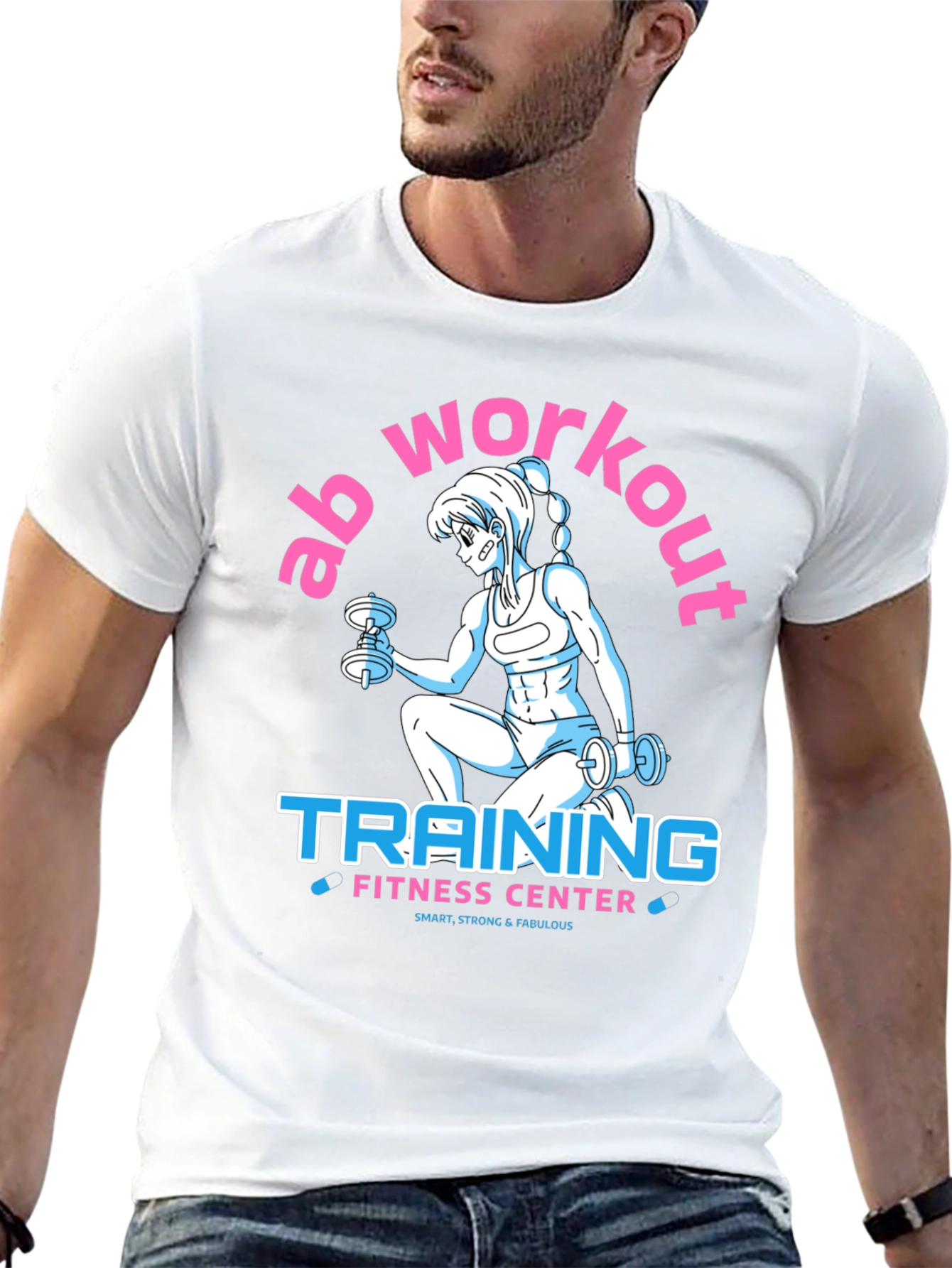 Ab Workout Training Fitness Center T-Shirt