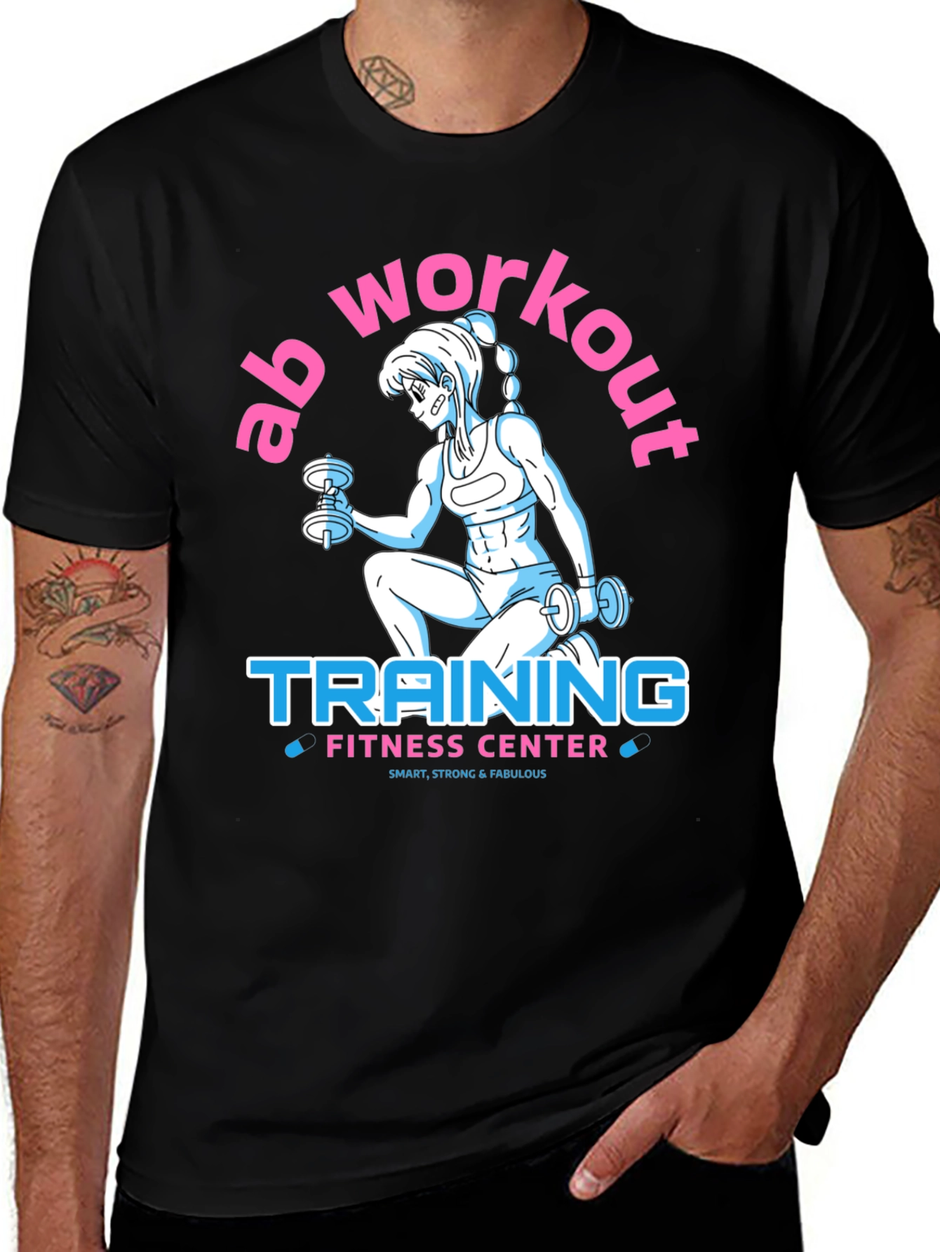 Ab Workout Training Fitness Center T-Shirt