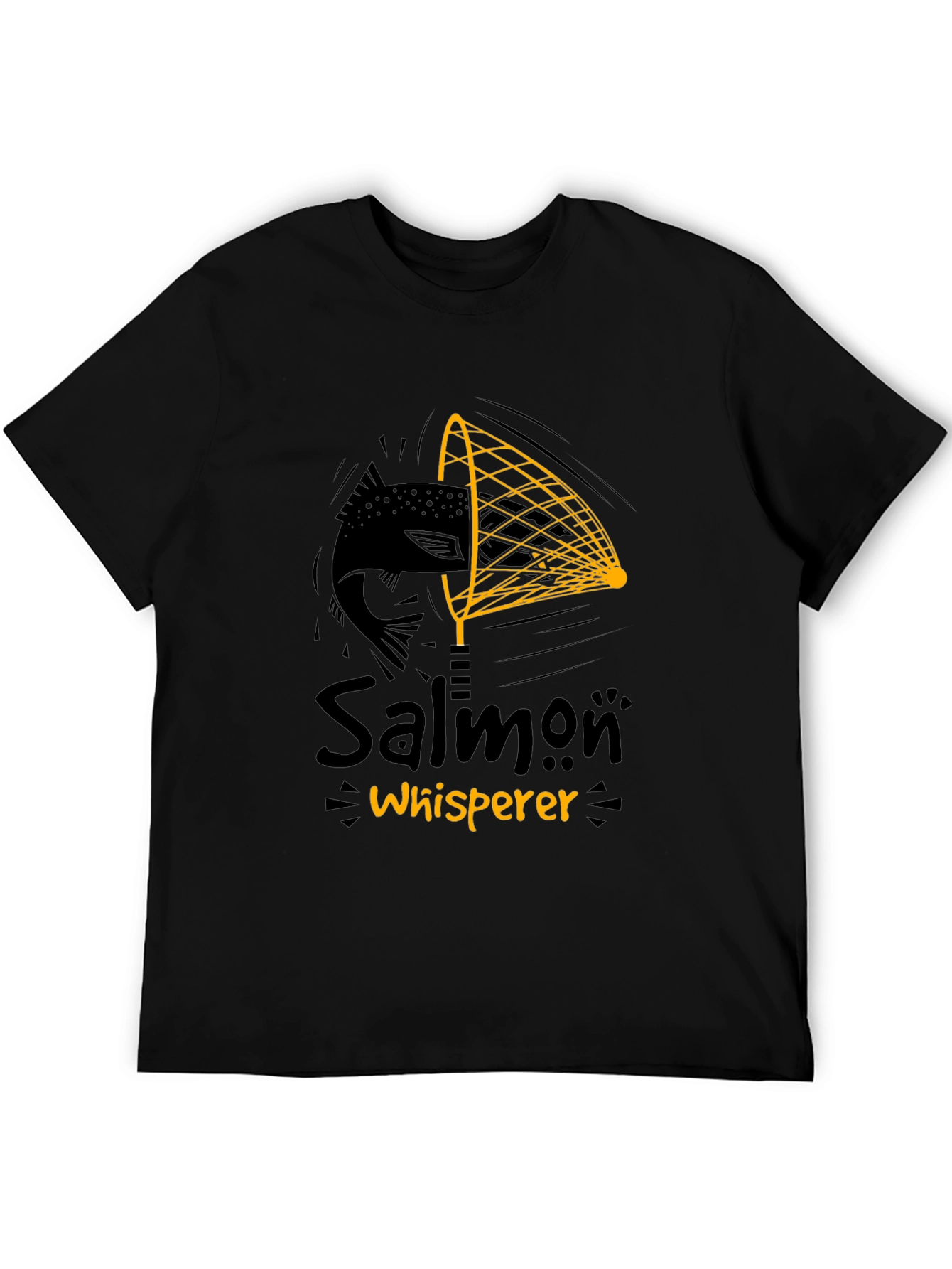 Salmon Whisperer Graphic Tee - Black