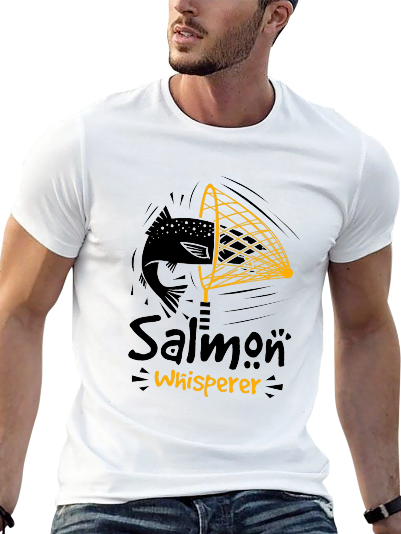 Salmon Whisperer Graphic Tee - Black