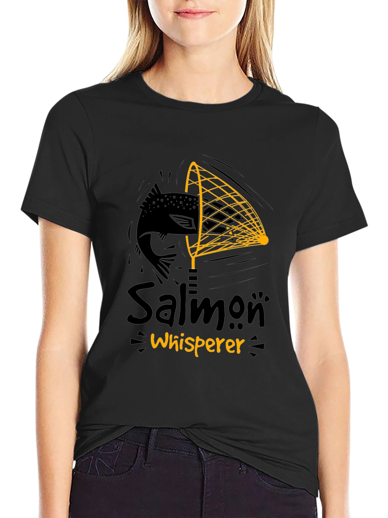 Salmon Whisperer Graphic Tee - Black