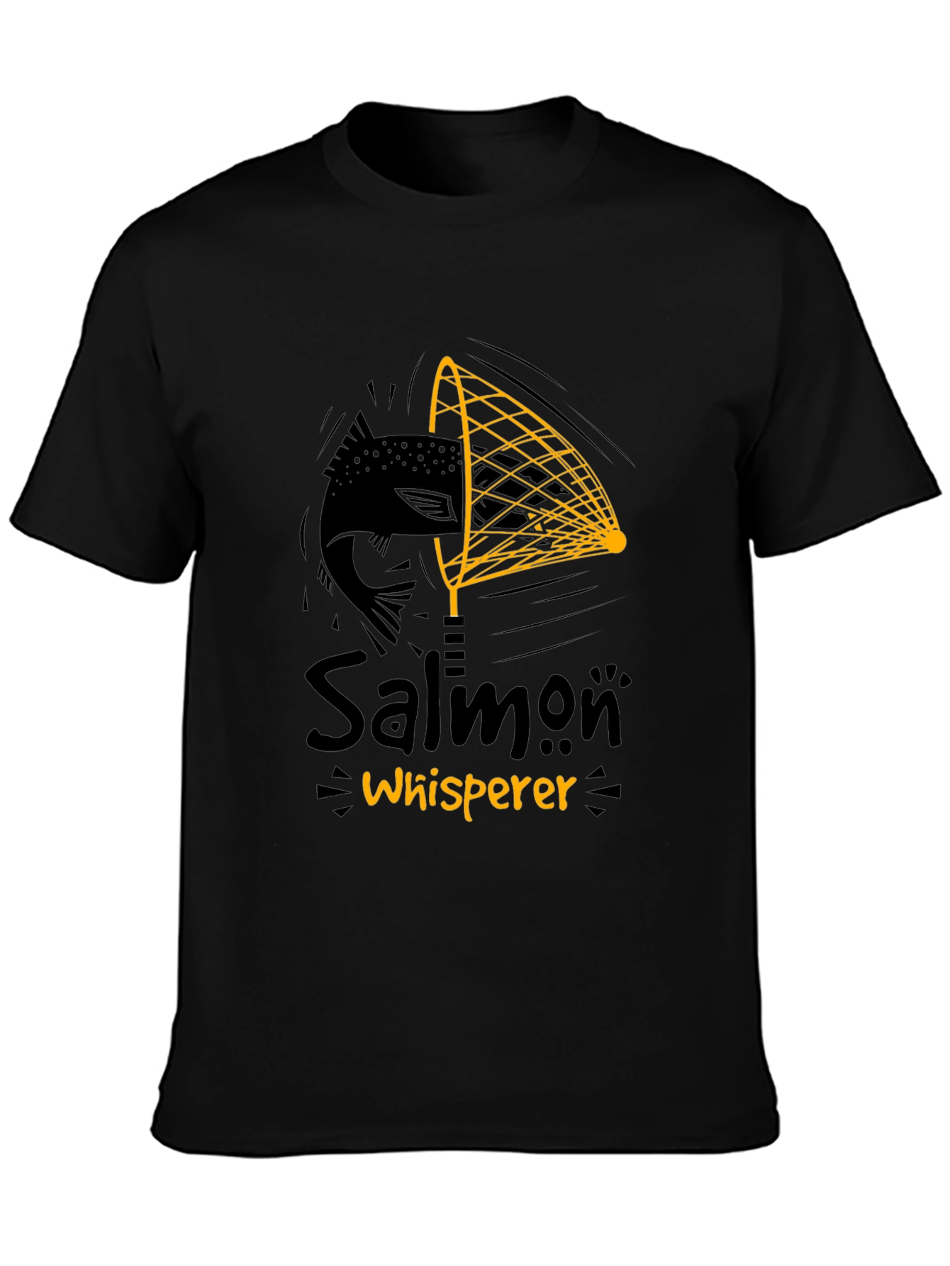 Salmon Whisperer Graphic Tee - Black