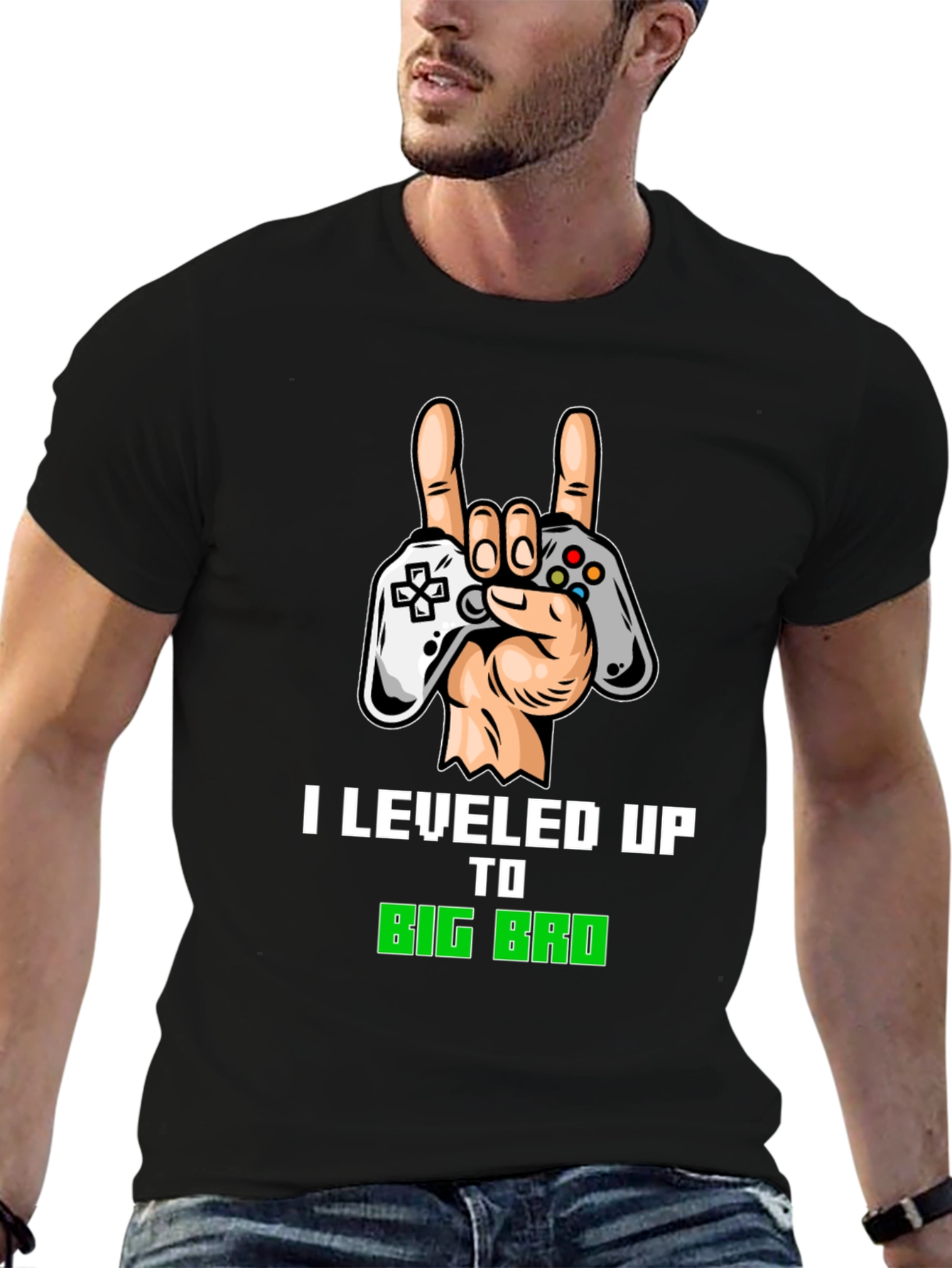 I Leveled Up To Big Bro Gamer T-Shirt