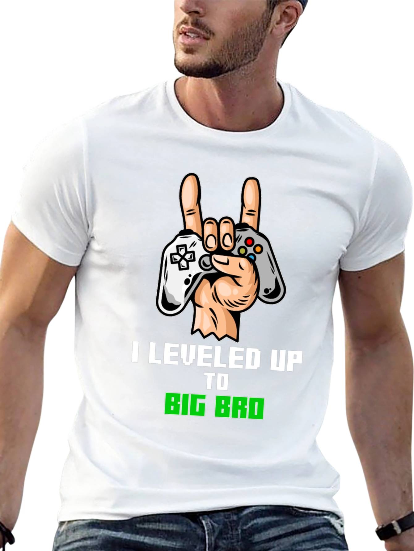 I Leveled Up To Big Bro Gamer T-Shirt