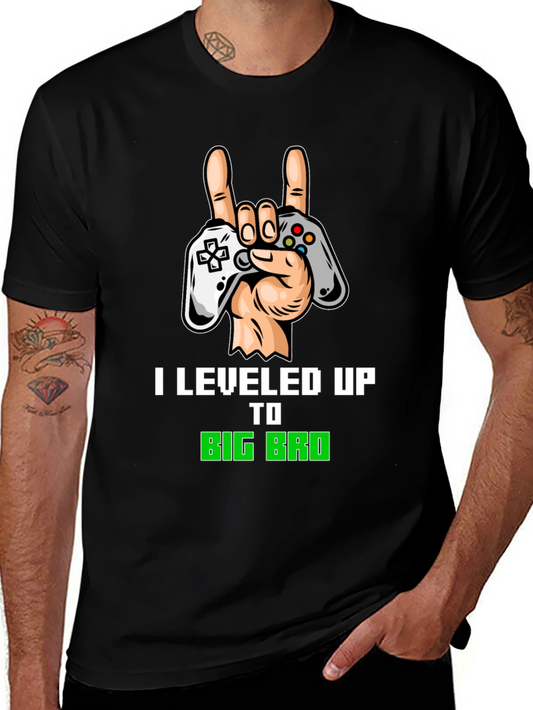 I Leveled Up To Big Bro Gamer T-Shirt