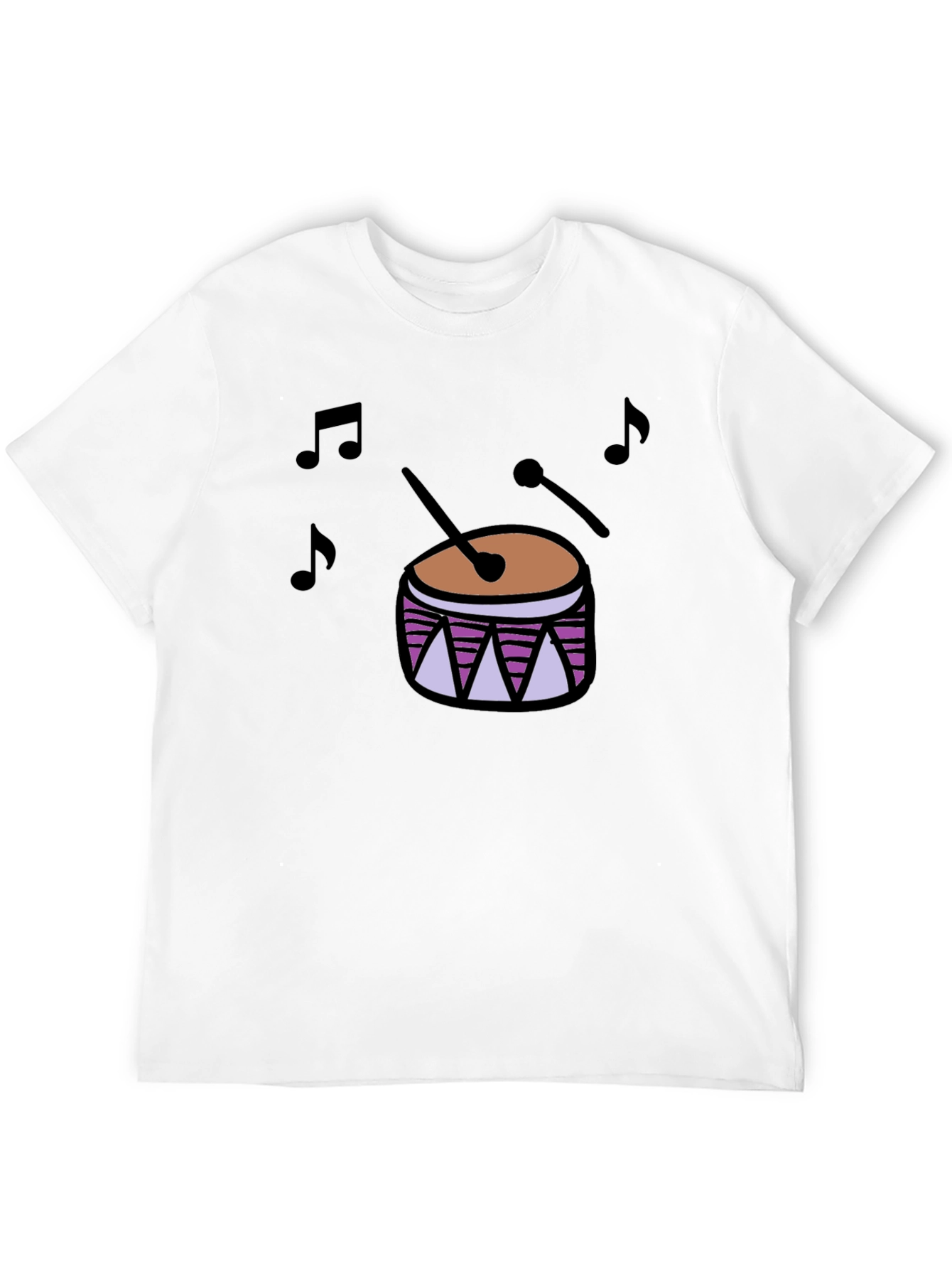 Drum Music T-Shirt - Black Cotton Tee