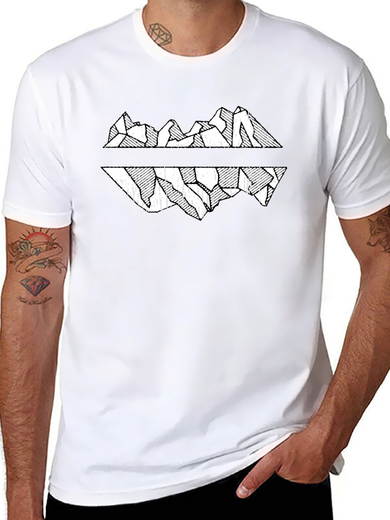 Black Mountain Reflection Graphic Tee