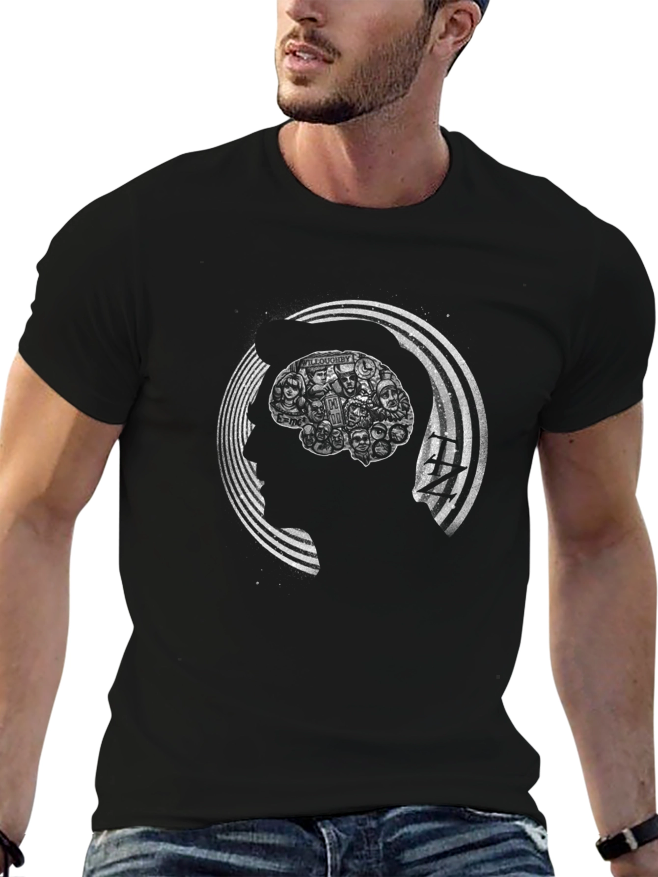 Graphic Brain Tee - Unique Design T-Shirt
