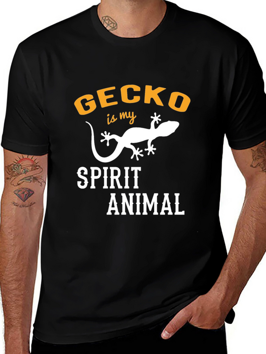 Gecko Spirit Animal Graphic T-Shirt
