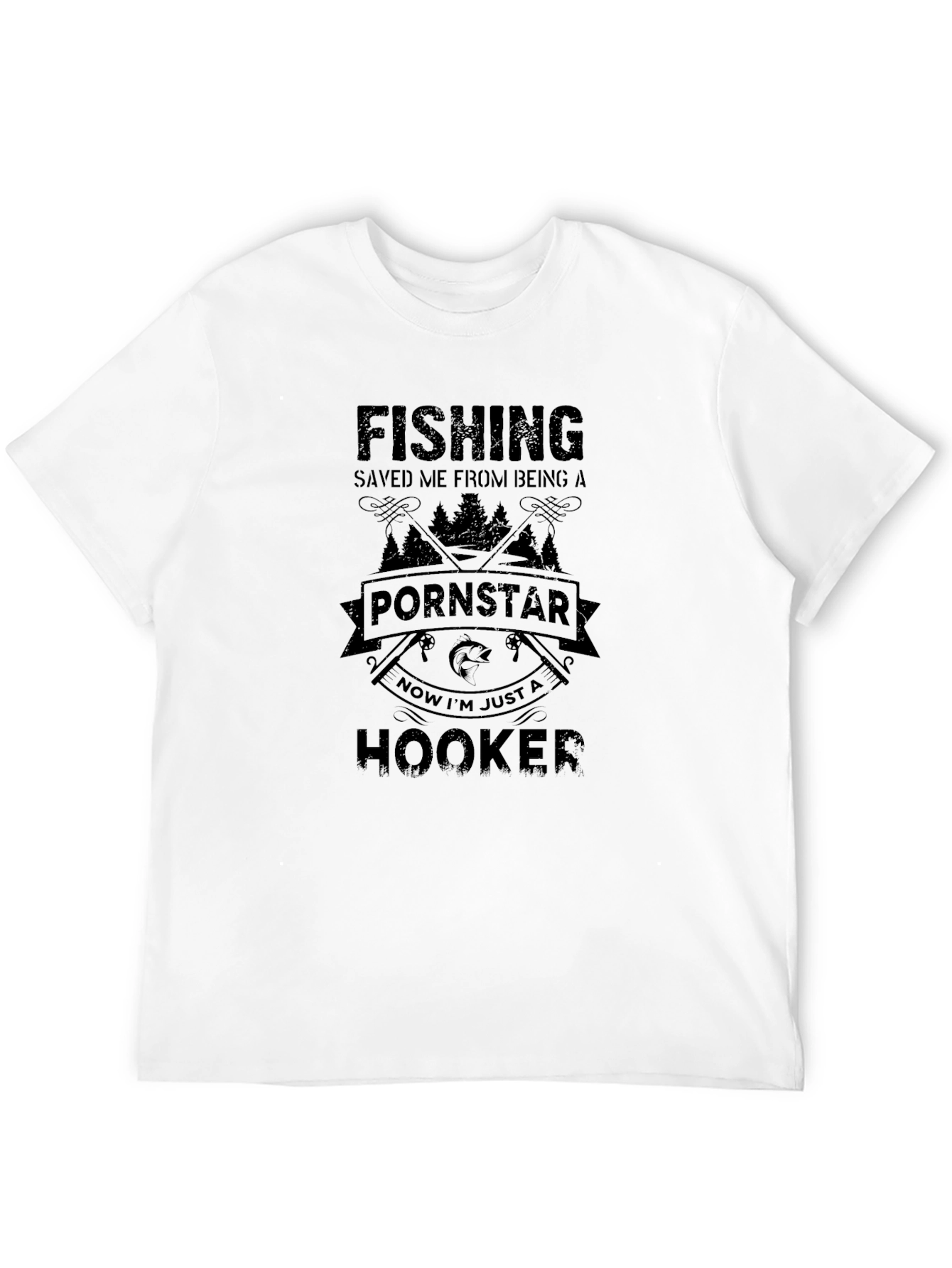 Funny Fishing Hooker T-Shirt - Angler Gift