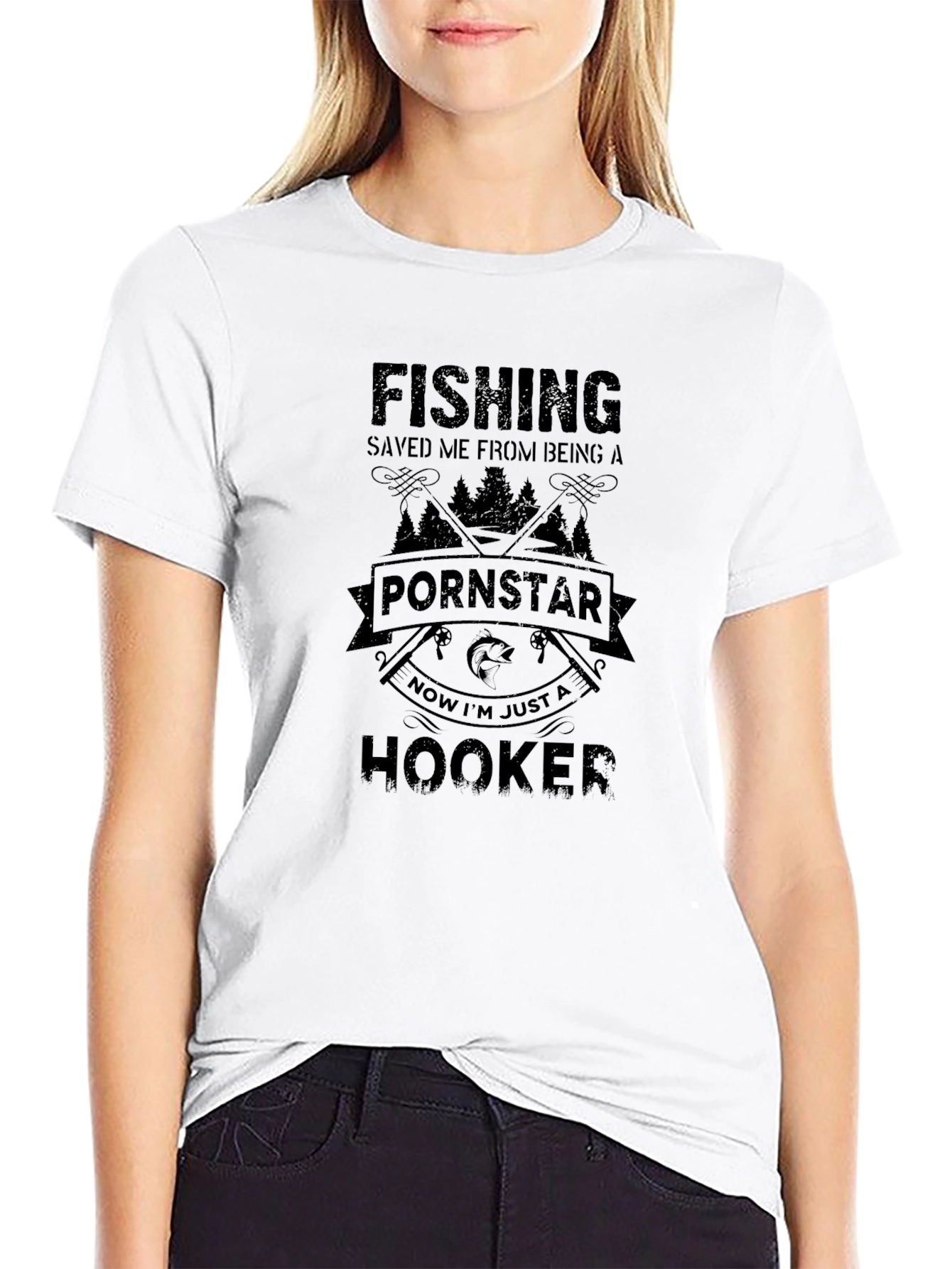 Funny Fishing Hooker T-Shirt - Angler Gift