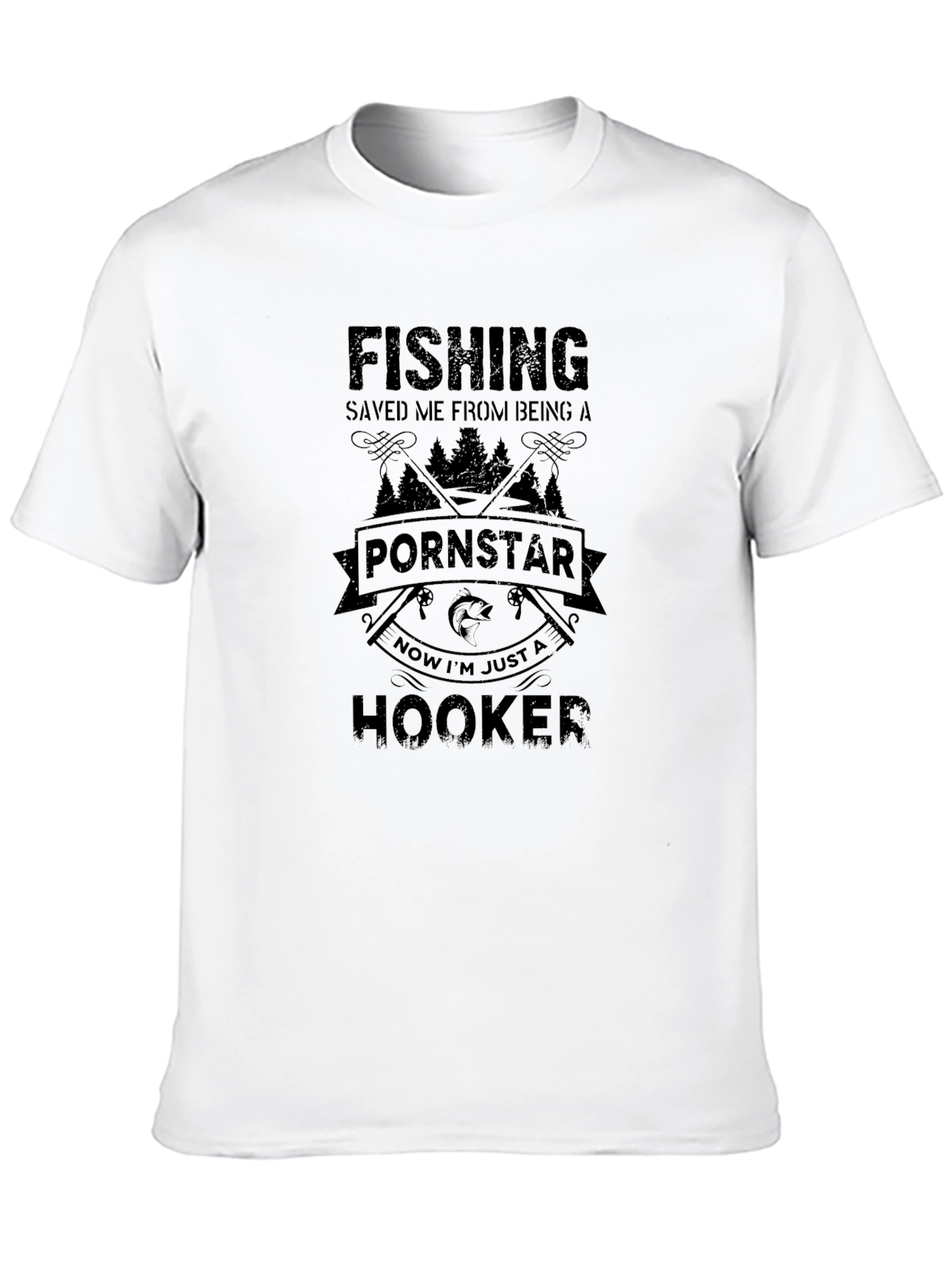 Funny Fishing Hooker T-Shirt - Angler Gift
