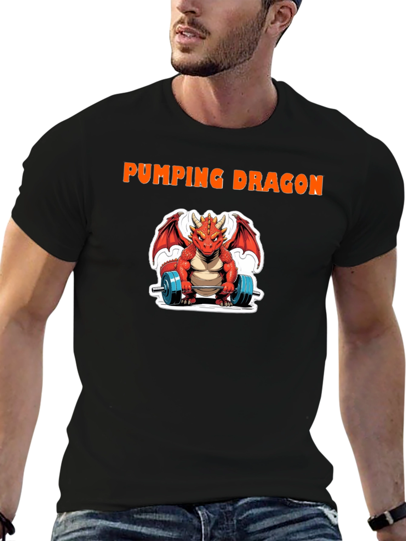 Pumping Dragon Graphic Tee