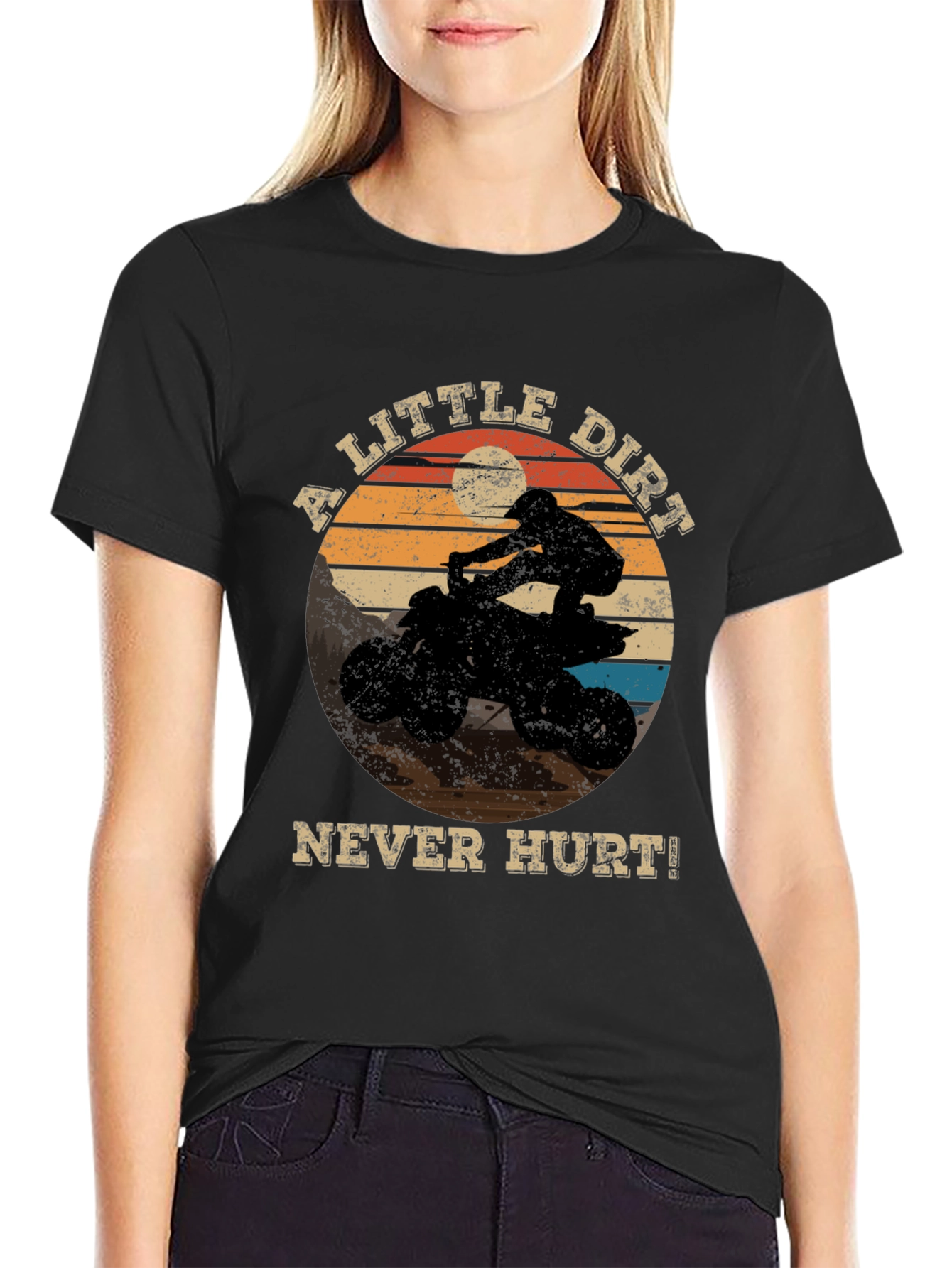 A Little Dirt Never Hurt! ATV Rider Graphic Tee
