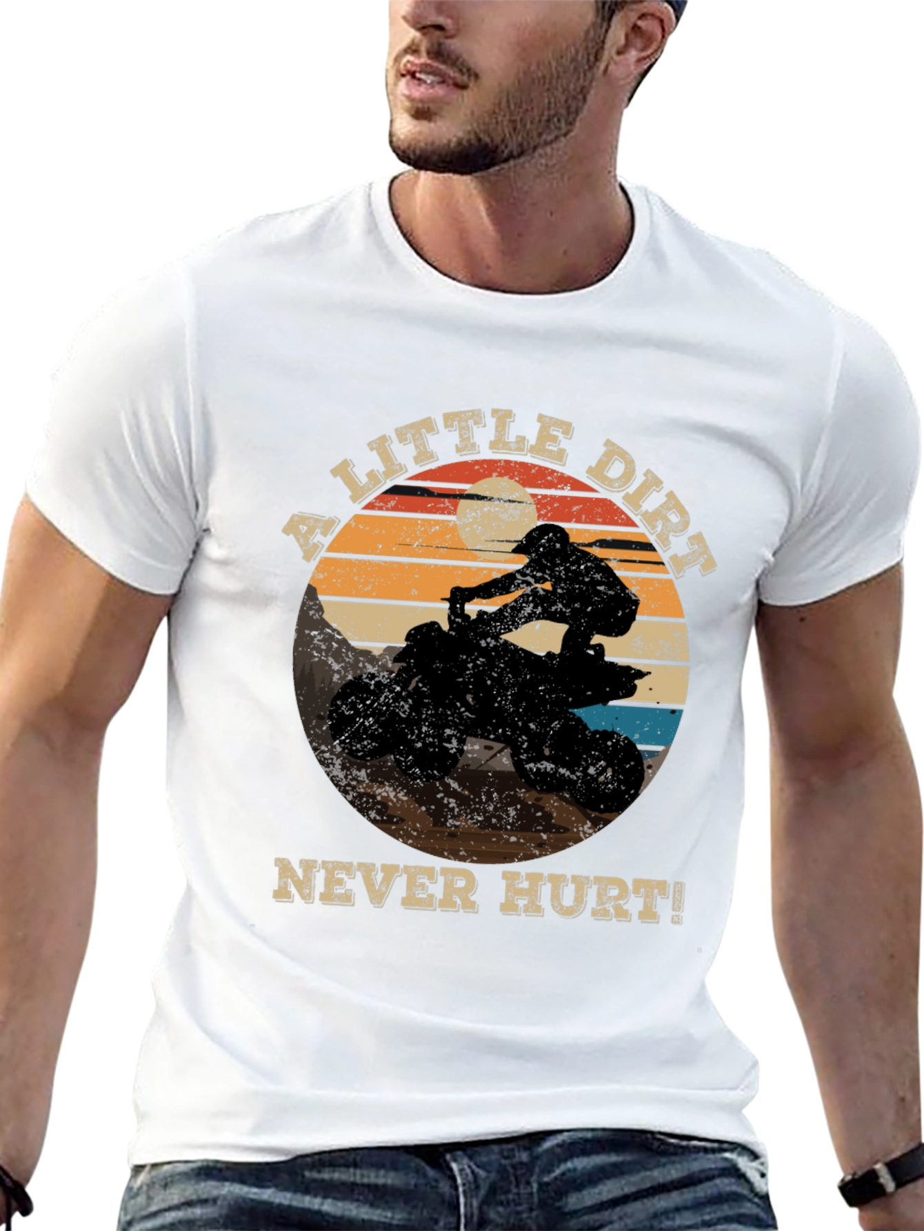 A Little Dirt Never Hurt! ATV Rider Graphic Tee