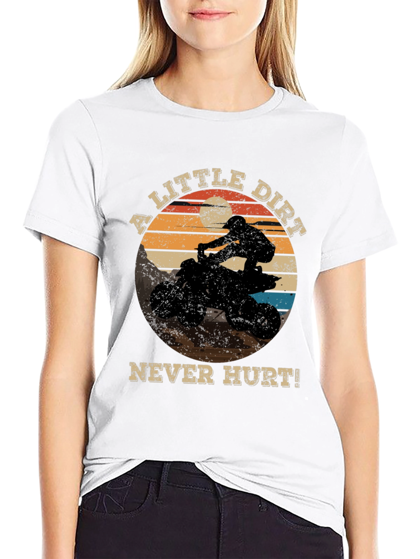 A Little Dirt Never Hurt! ATV Rider Graphic Tee