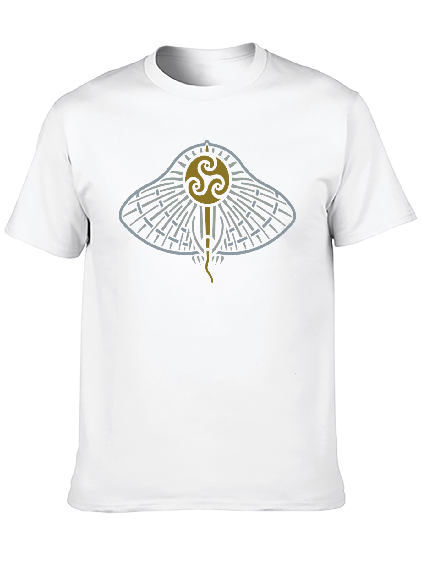 Celtic Knot Stingray Graphic Tee - Black