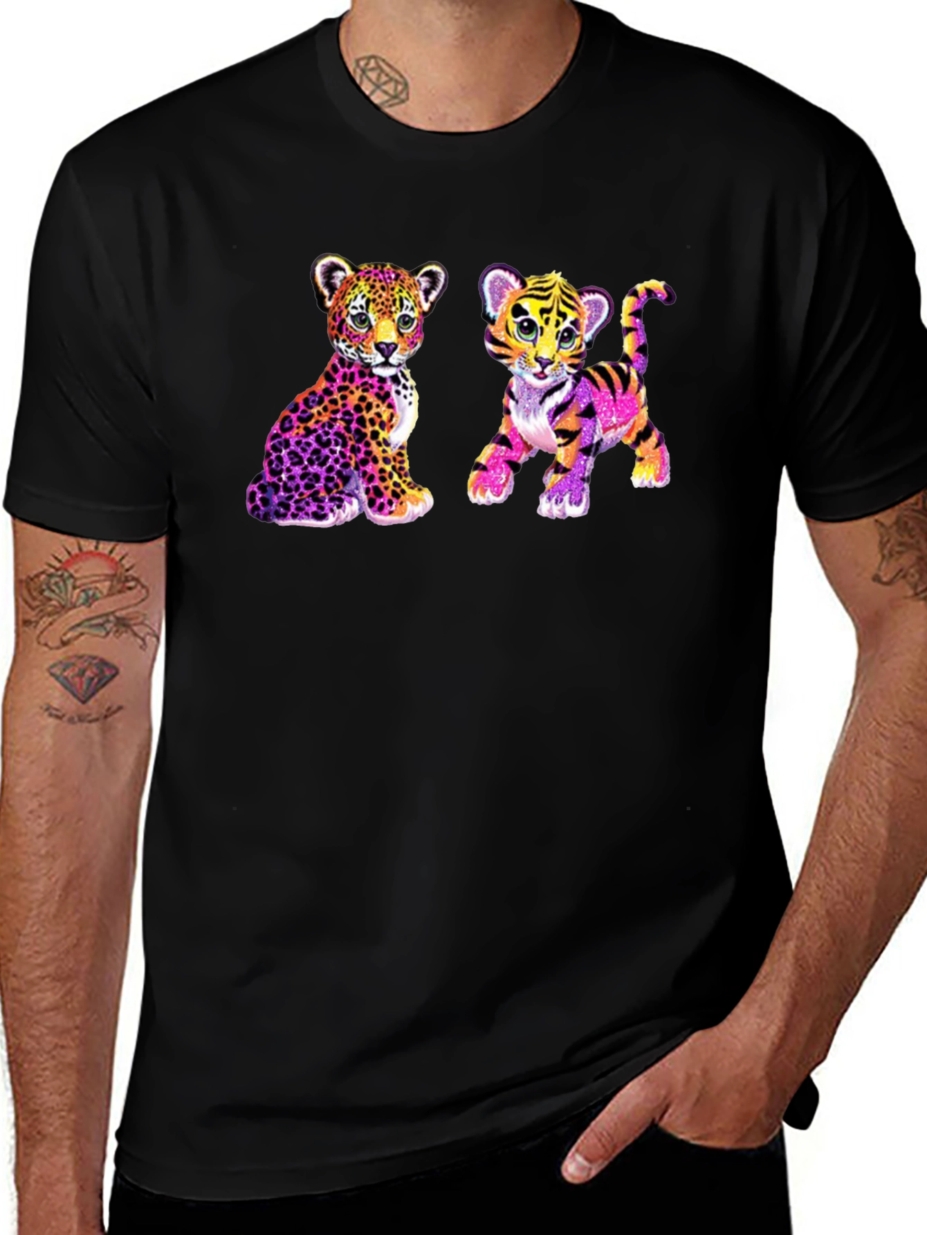 Leopard and Tiger Cub Graphic Tee