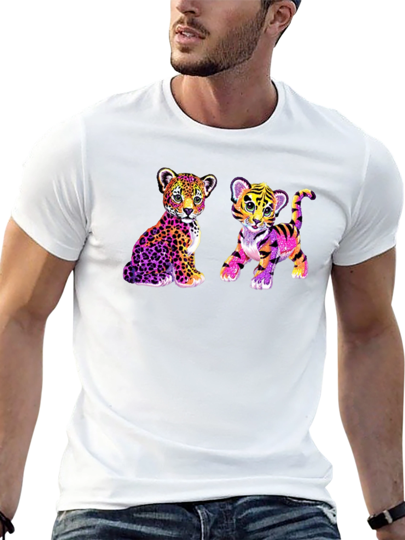 Leopard and Tiger Cub Graphic Tee