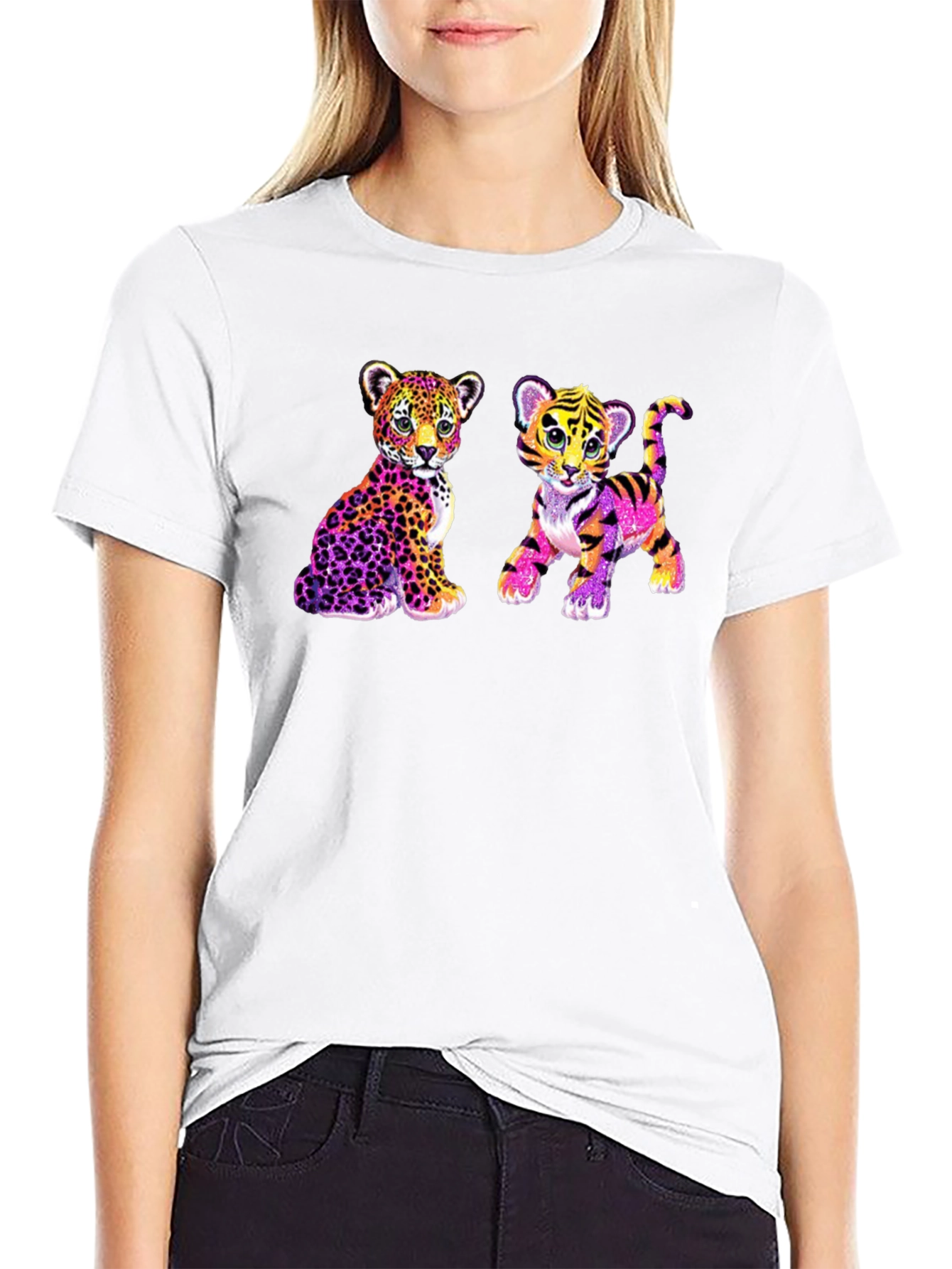 Leopard and Tiger Cub Graphic Tee