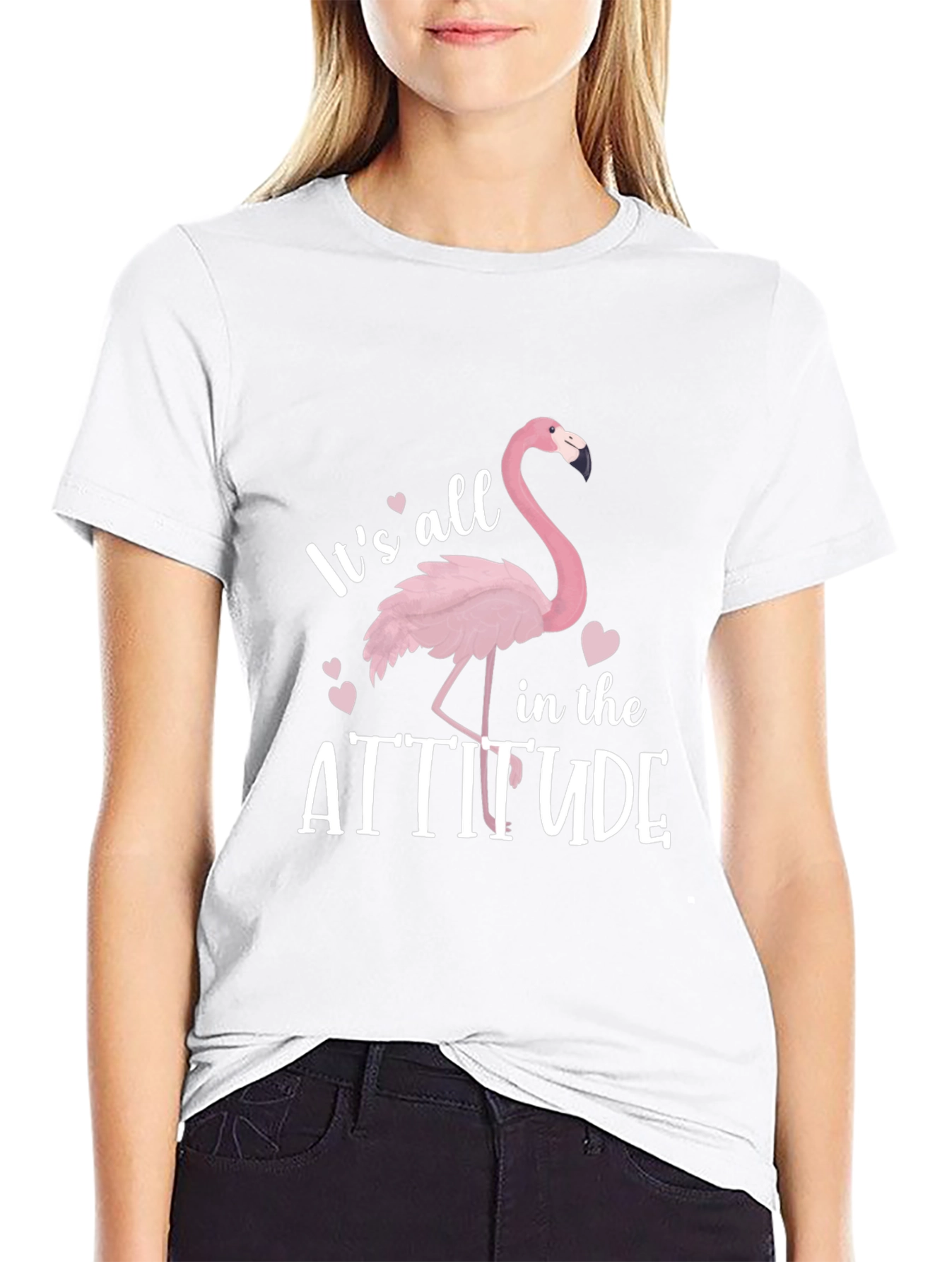 Its All in the Attitude Flamingo T-Shirt