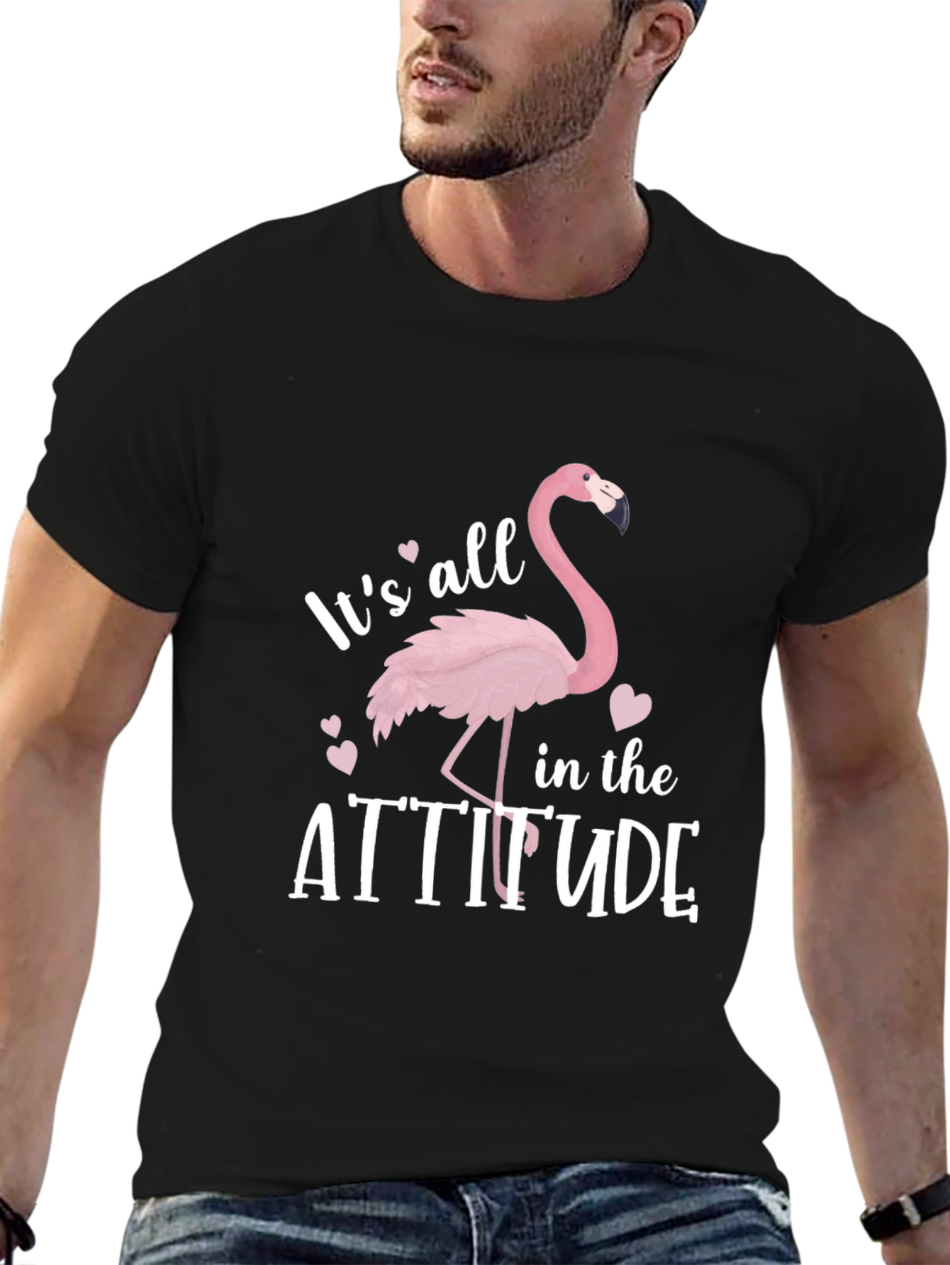 Its All in the Attitude Flamingo T-Shirt
