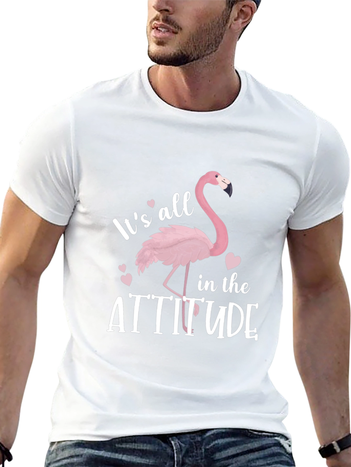 Its All in the Attitude Flamingo T-Shirt