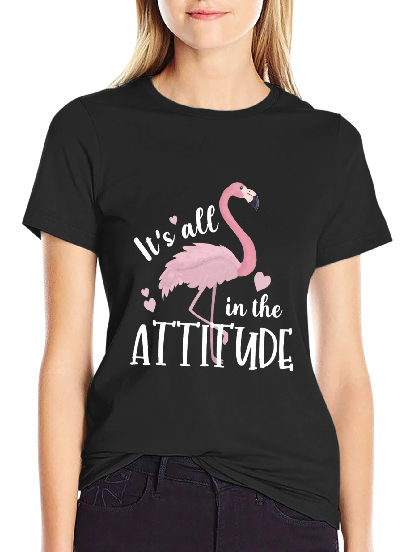 Its All in the Attitude Flamingo T-Shirt