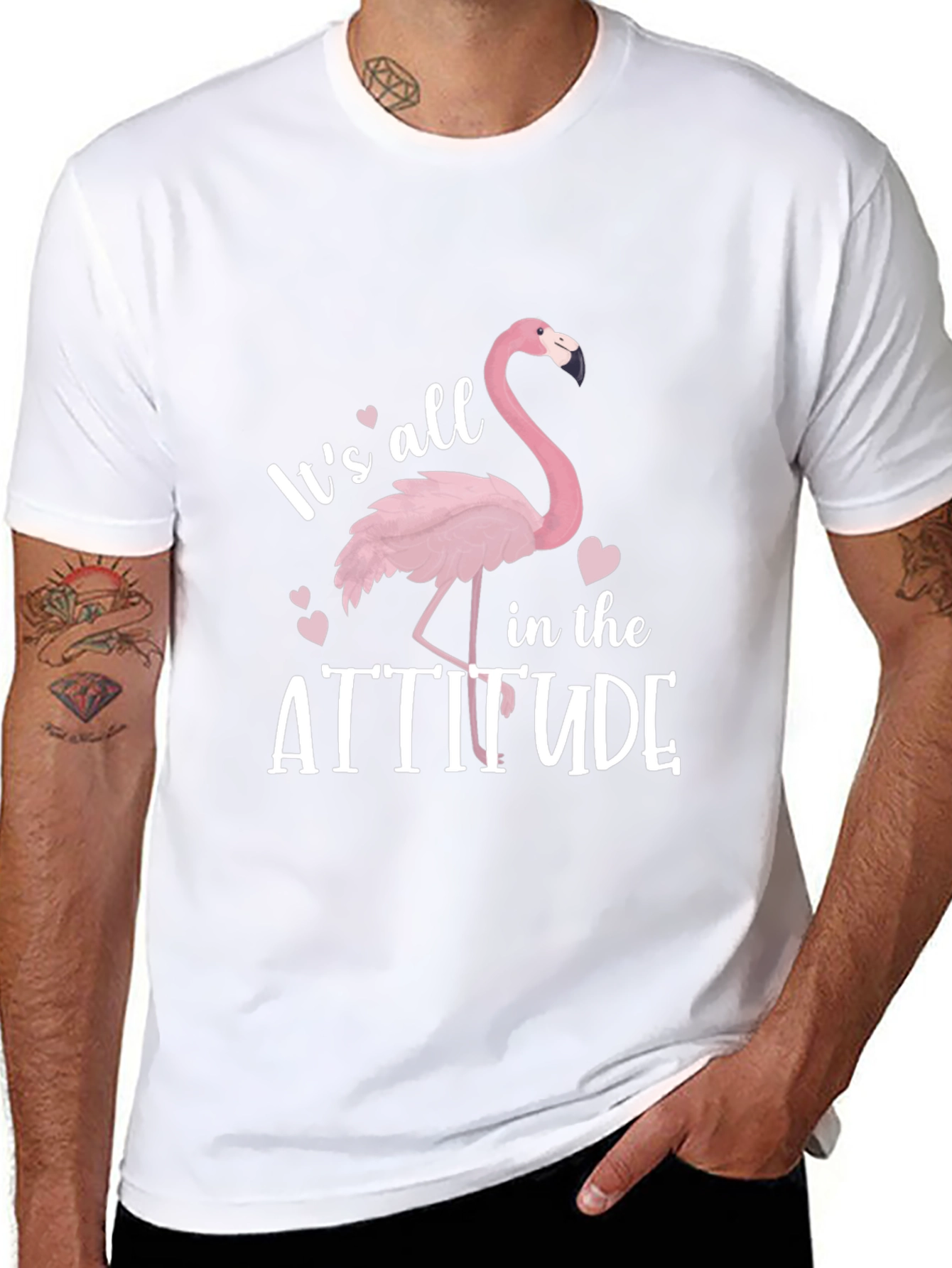 Its All in the Attitude Flamingo T-Shirt