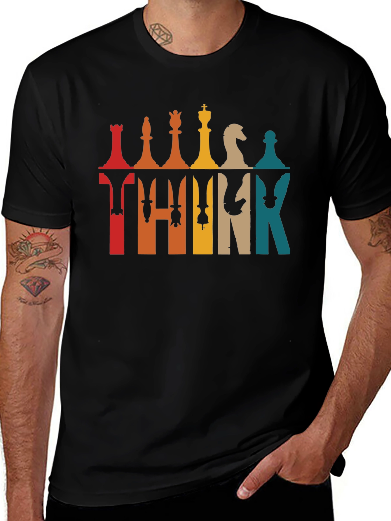 Chess THINK T-Shirt - Strategy Game Tee